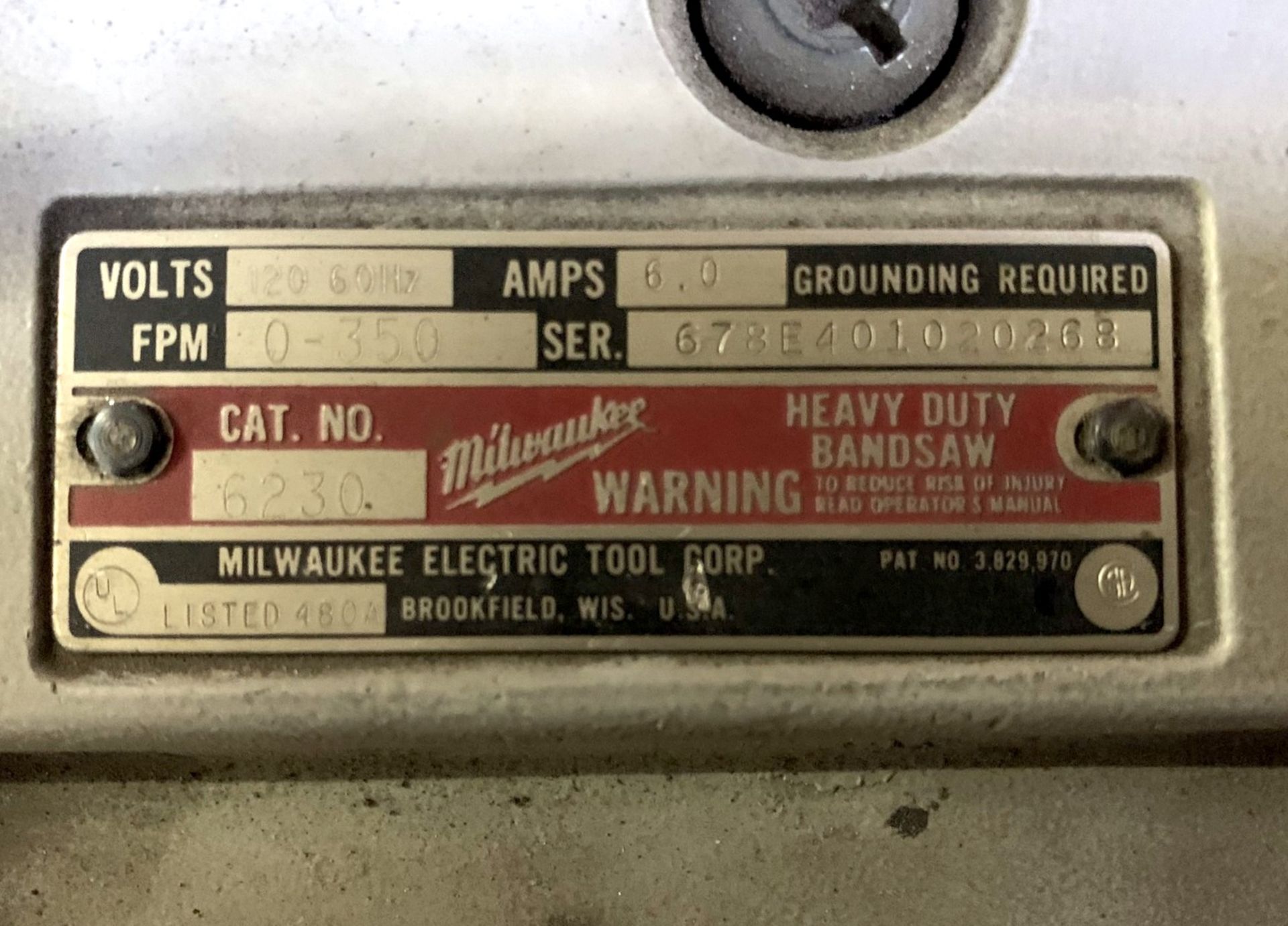 Milwaukee Mdl. 6230 Portable Band Saw with Case (All Items MUST be Removed by Thursday, December 19, - Image 3 of 4