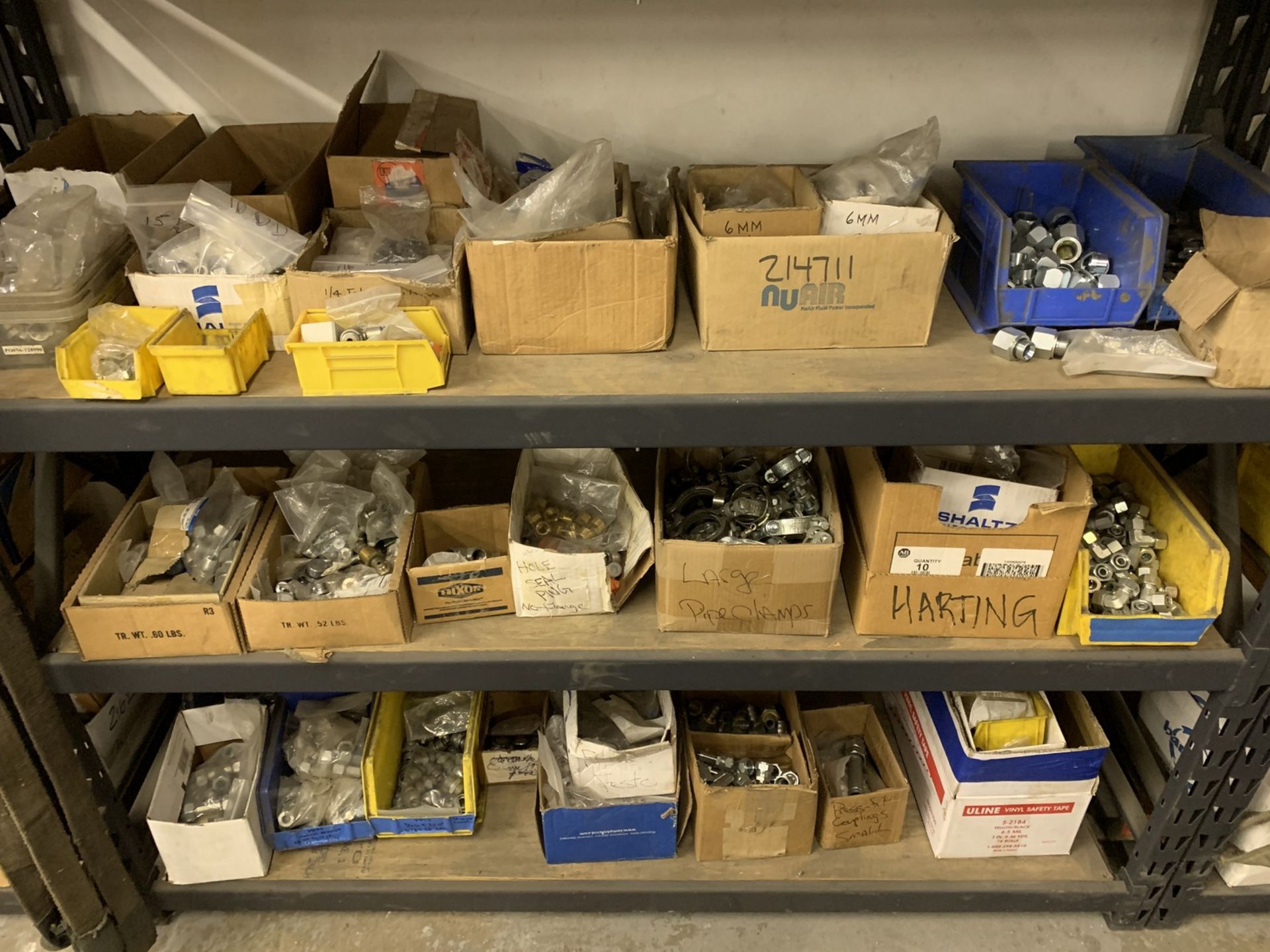 Contents of Shelving in Electrical and Plumbing Storage Area including Disconnects, Pipe Fittings, - Image 19 of 21