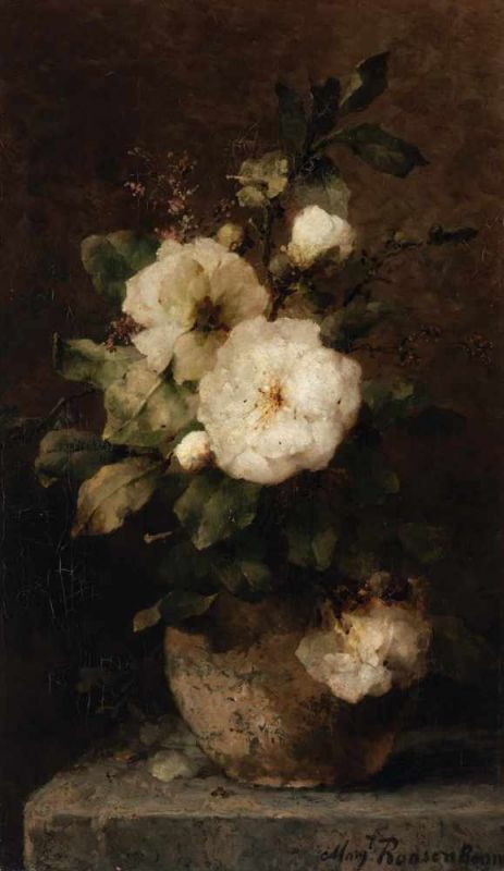 Margaretha Roosenboom (The Hague 1843 - Voorburg 1896)Still life with rosesSigned lower rightOil