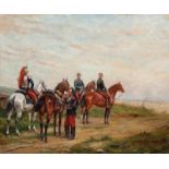 Paul Émile Léon Perboyre (1826/1860 - 1907/1929)CavaliersSigned lower rightOil on canvas, 38.8 x