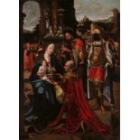Follower of Pieter Coecke van Aelst I (16th/17th century)The adoration of the MagiOil on canvas, 125