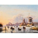 Nicolaas Johannes Roosenboom (Schellingwoude 1805 - Assen 1880)Activity on the ice near Zwolle,