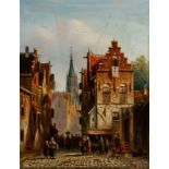 Johannes Franciscus Spohler (Rotterdam 1853 - Amsterdam 1923)a) Jewish Quarter in AmsterdamSigned