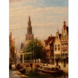 Petrus Gerardus Vertin (The Hague 1819 - 1893)Kaaswaag, AlkmaarIndistinctly signed and dated 77