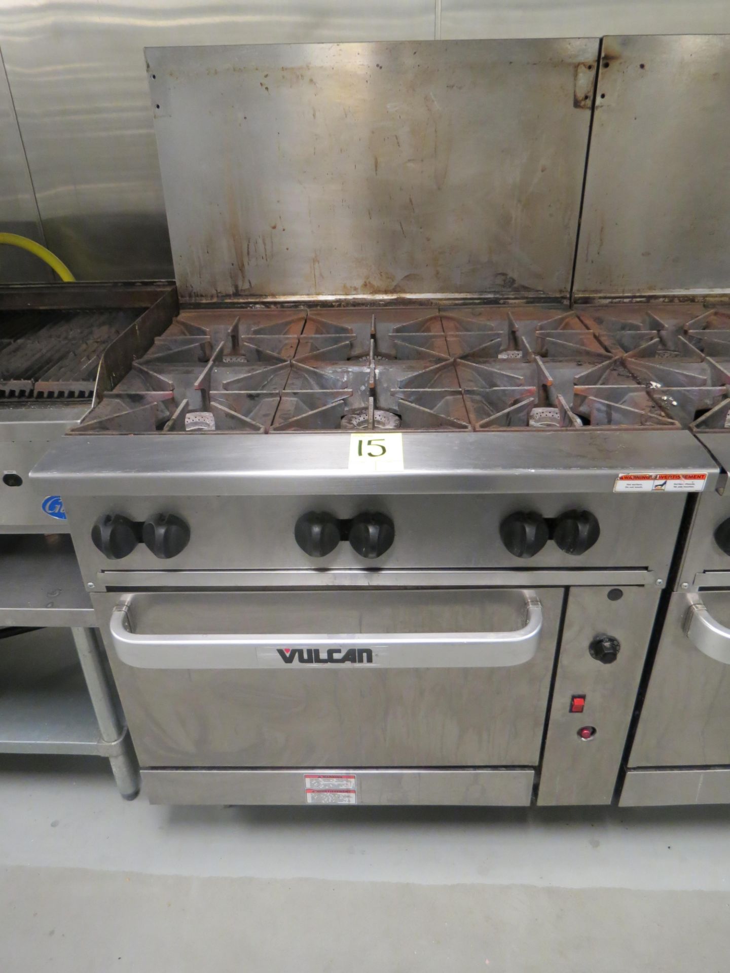 VULCAN 36" GAS RANGES, 6-BURNER, CONVECTION OVEN