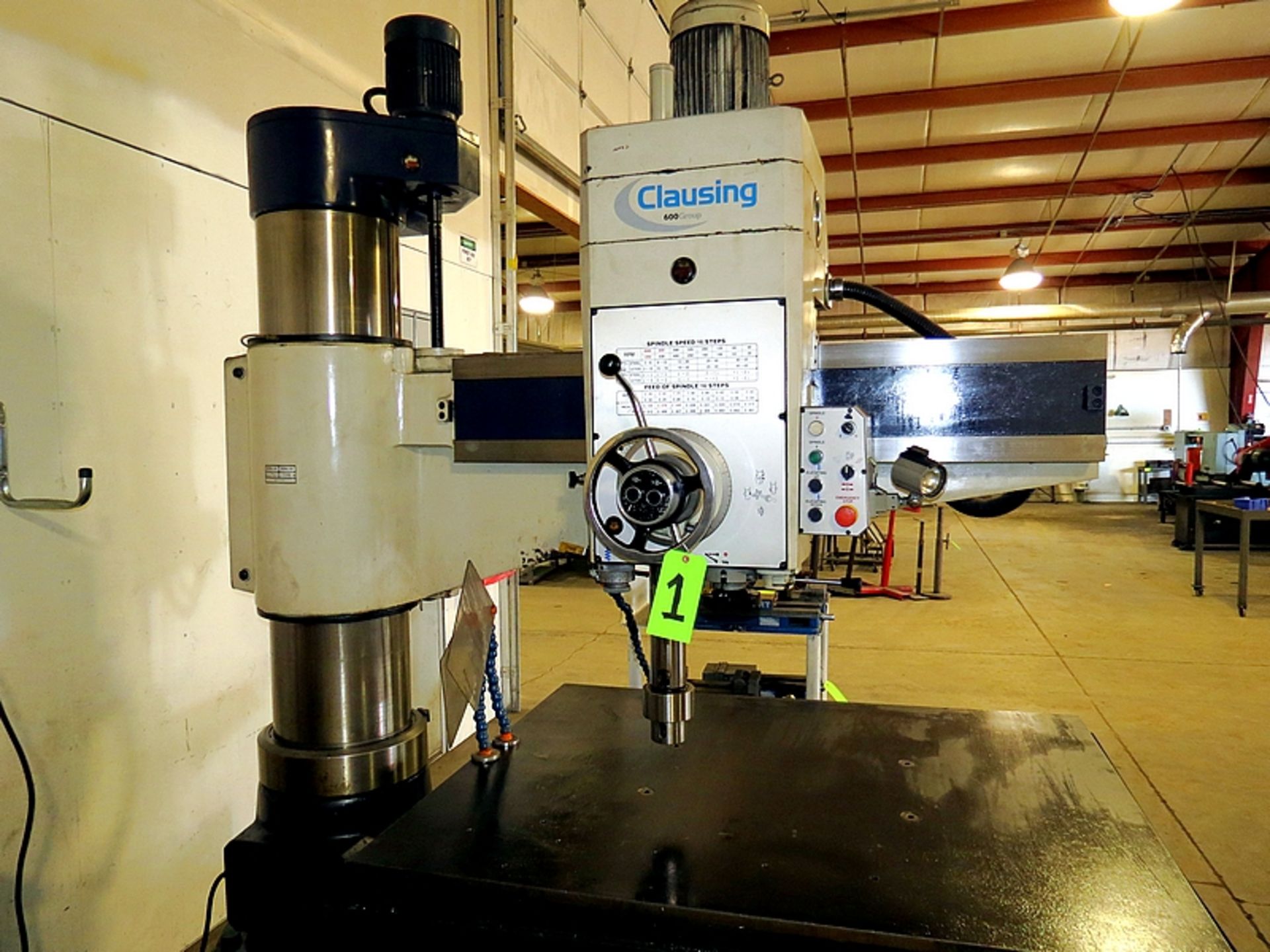 CLAUSING 600 GROUP RADIAL DRILL WITH 4' X 4' WORK SPACE MDL: CLC1250A SN:17978 - Image 7 of 7