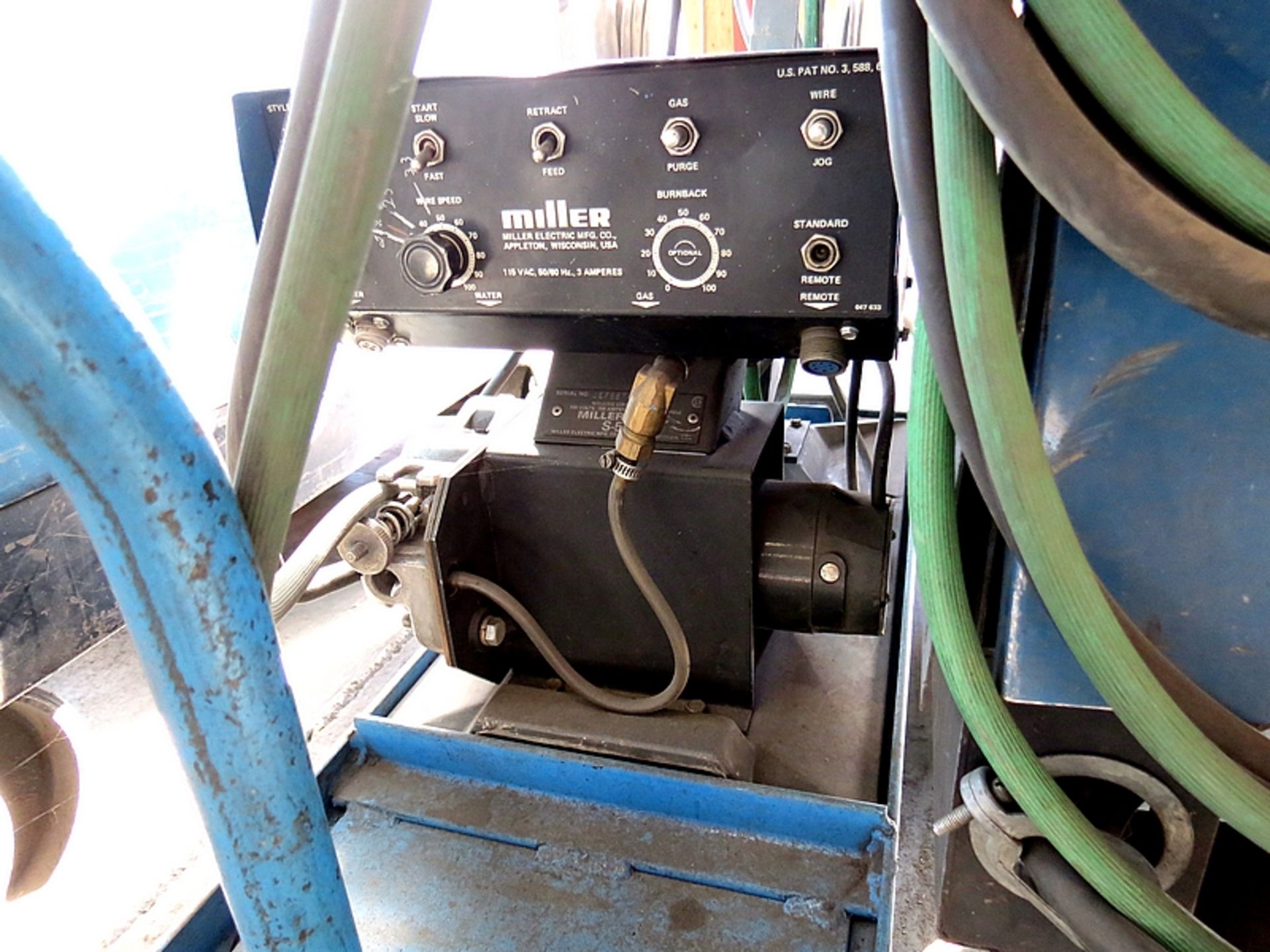 MILLER CONSTANT POTENTIAL DC WELDER WITH MILLERMATIC S-54A WIRE FEED - Image 3 of 4