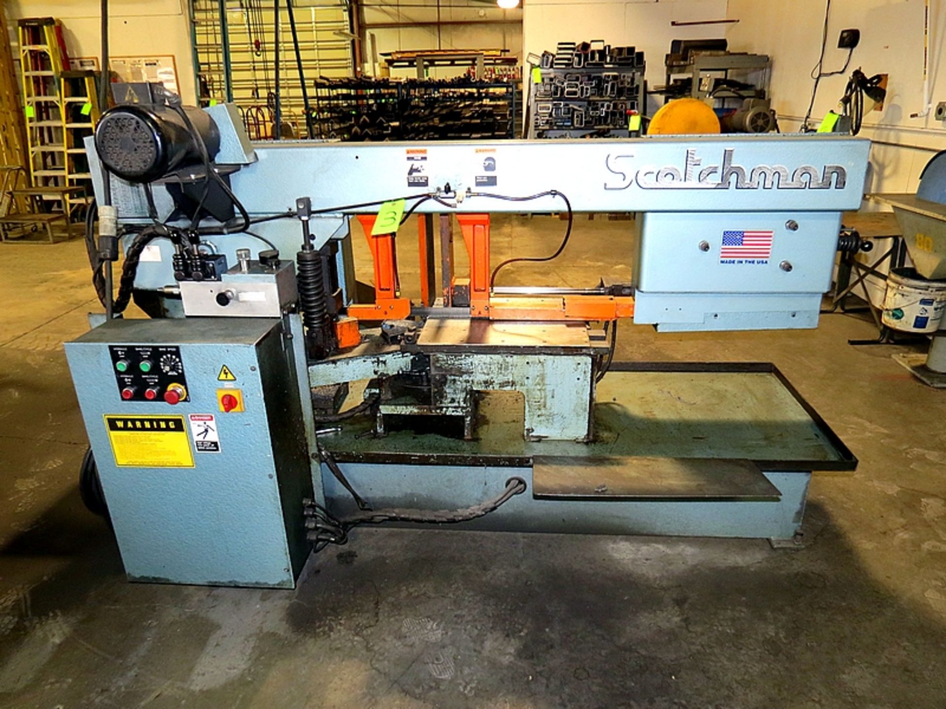 SCOTCHMAN HORIZONTAL METAL CUTTING BAND SAW, 3 HP, MDL: SH1419, SN: 556-05070089