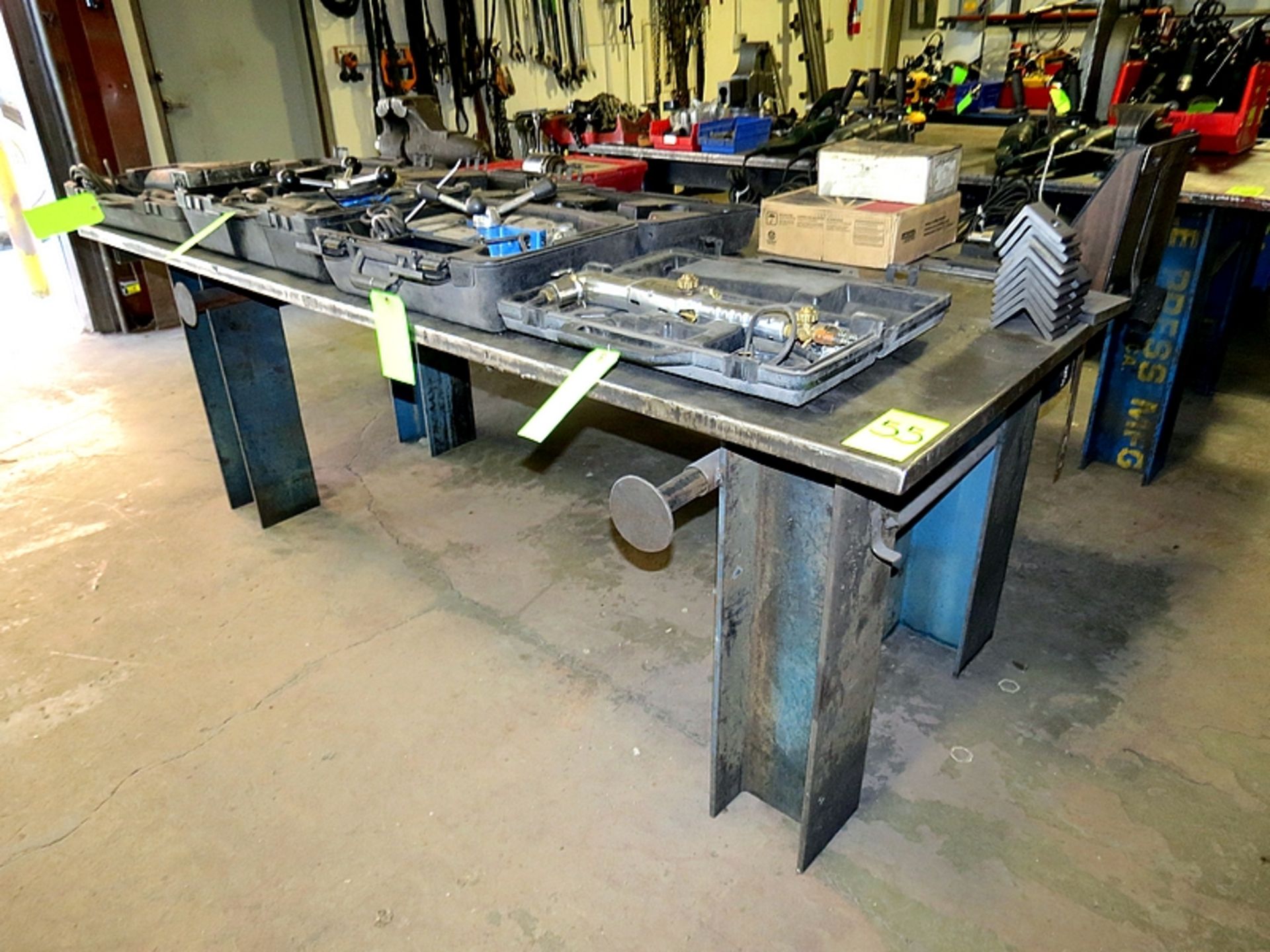 8X3.5X3 STEEL WELDING TABLE WITH VISE