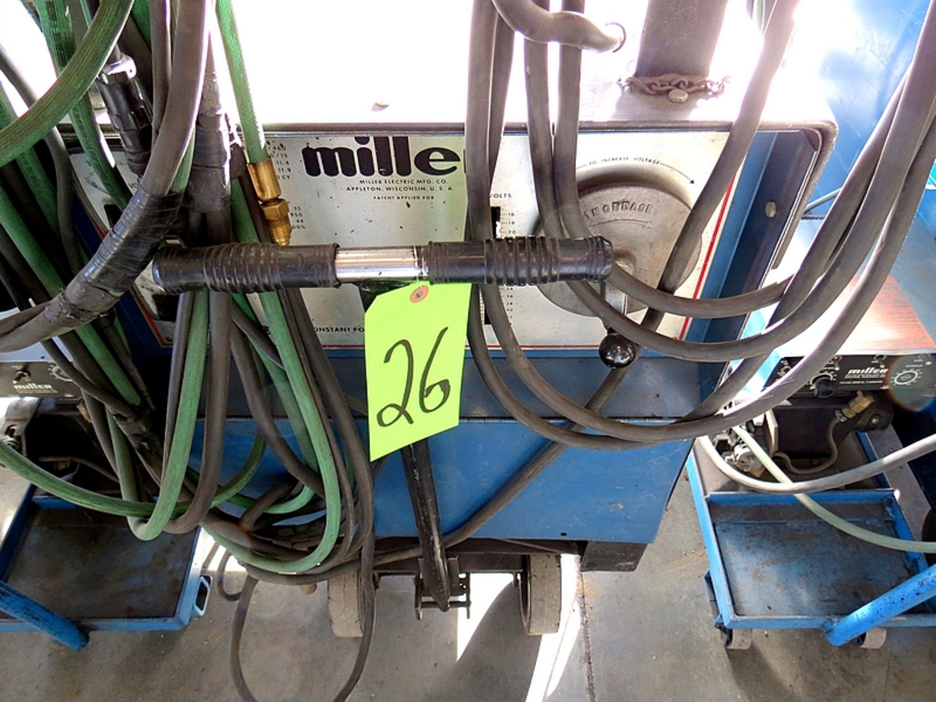 MILLER CONSTANT POTENTIAL DC WELDER WITH MILLERMATIC S-54E WIRE FEED - Image 3 of 4