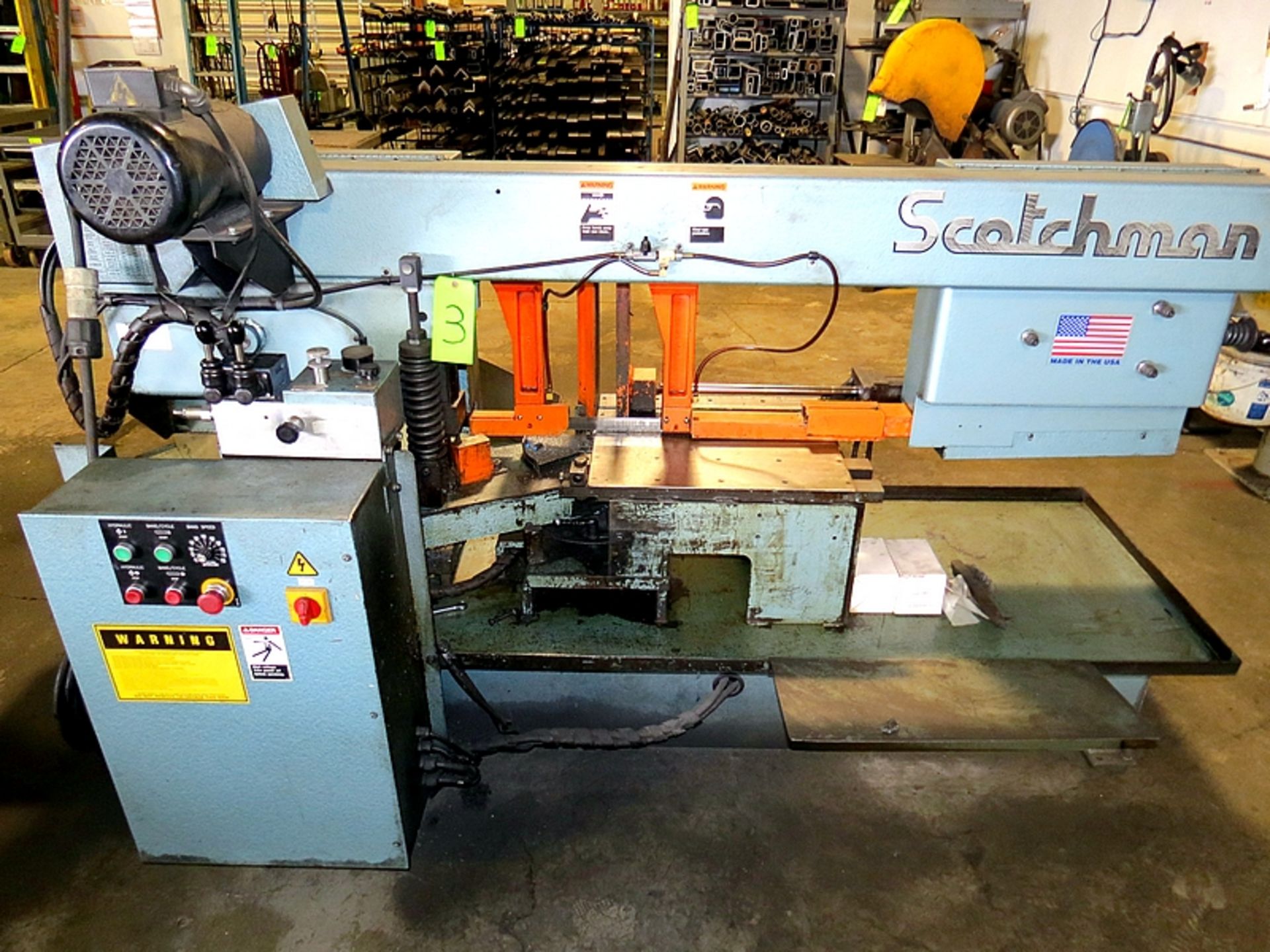 SCOTCHMAN HORIZONTAL METAL CUTTING BAND SAW, 3 HP, MDL: SH1419, SN: 556-05070089 - Image 4 of 4