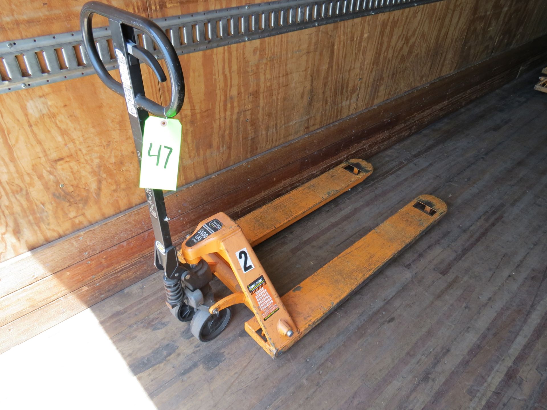 Lift Rite Pallet Jack 5500 lbs Capacity Orange