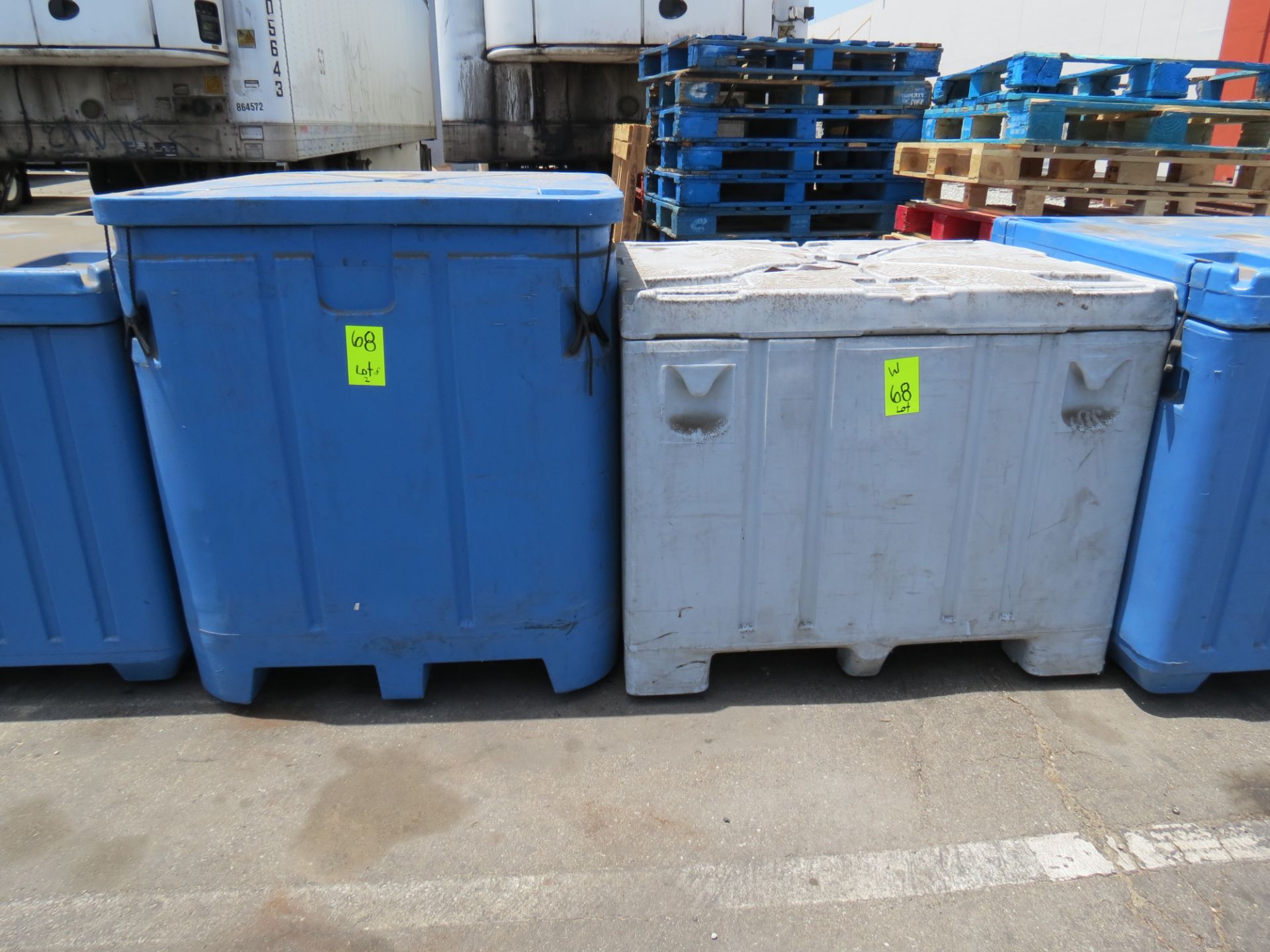 Lot 2-Assorted Insulated Plastic Shipping Containers