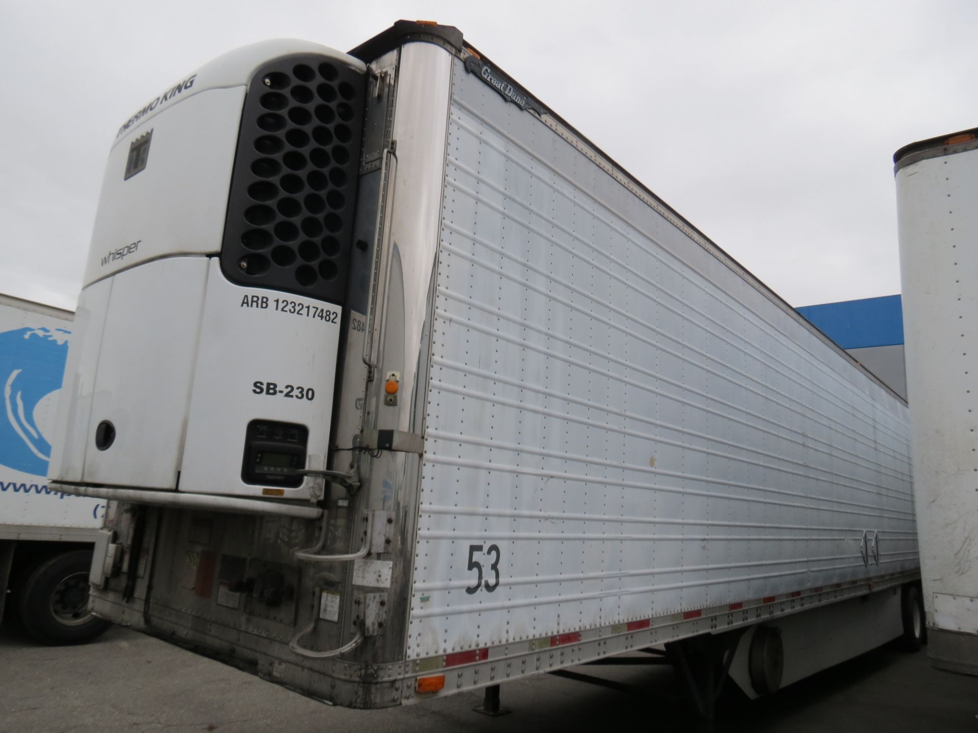 1998 Great Dane 53' Thermo King Smart Reefer #3 Trailer, VIN: 1GRAAD626WW072309, LIC: 4MJ2287 - Image 3 of 6