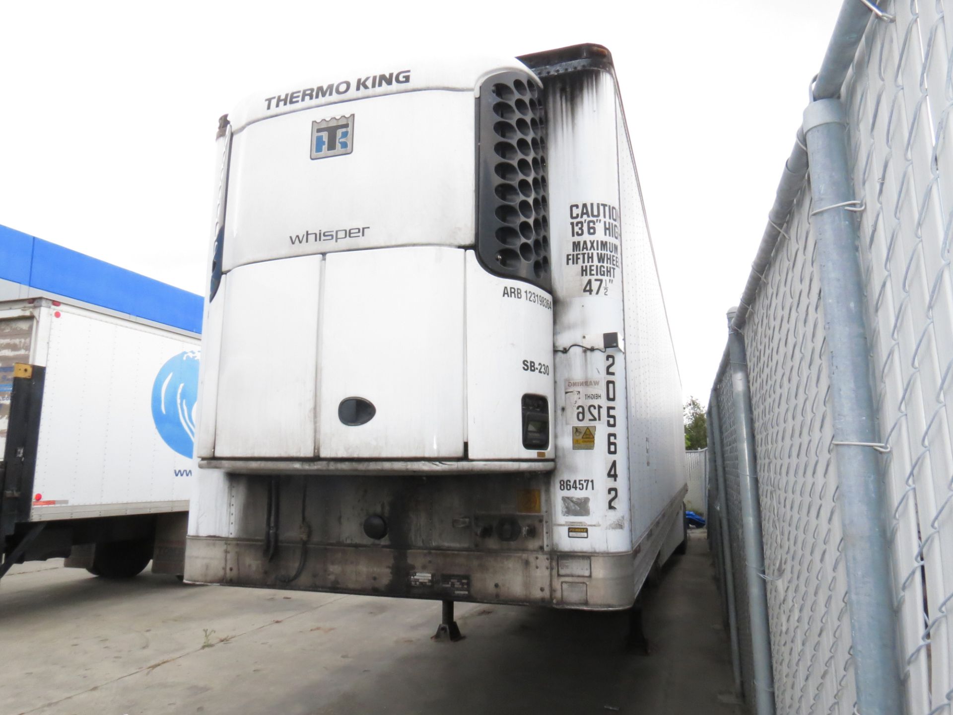 1997 Trailmobile 53' Thermo King Smart Reefer #3 Trailer, Model - 01AC-1UAY, VIN: 1PT01ACHXW9001357, - Image 3 of 9