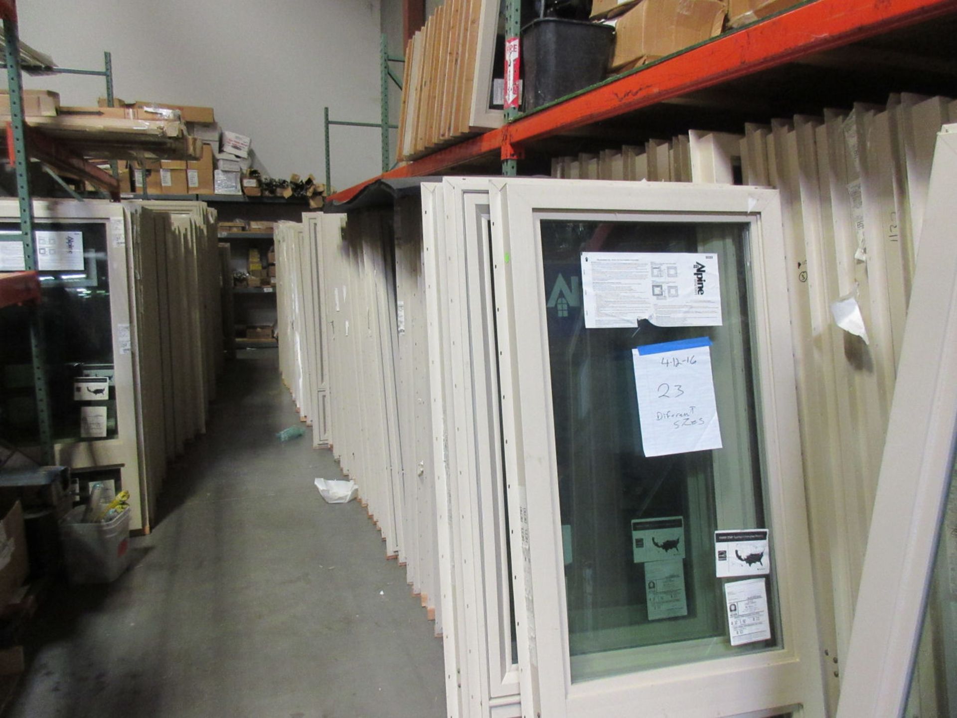LOT - ALPINE DOORS AND WINDOWS. NEW, USED AND REMAKES.AUCTIONEER'S NOTE: PLEASE SEE INVENTORY - Image 13 of 17