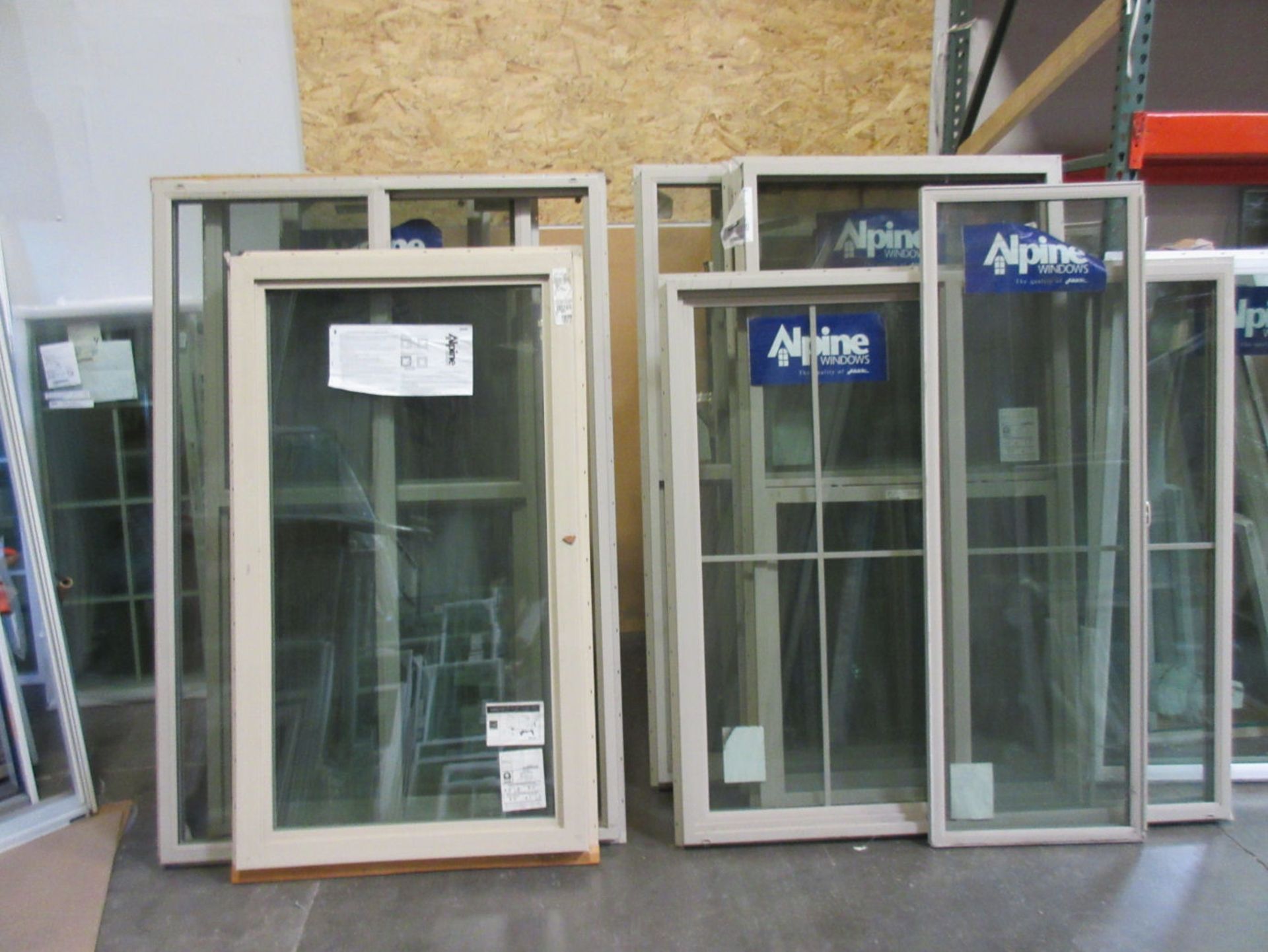 LOT - ALPINE DOORS AND WINDOWS. NEW, USED AND REMAKES.AUCTIONEER'S NOTE: PLEASE SEE INVENTORY