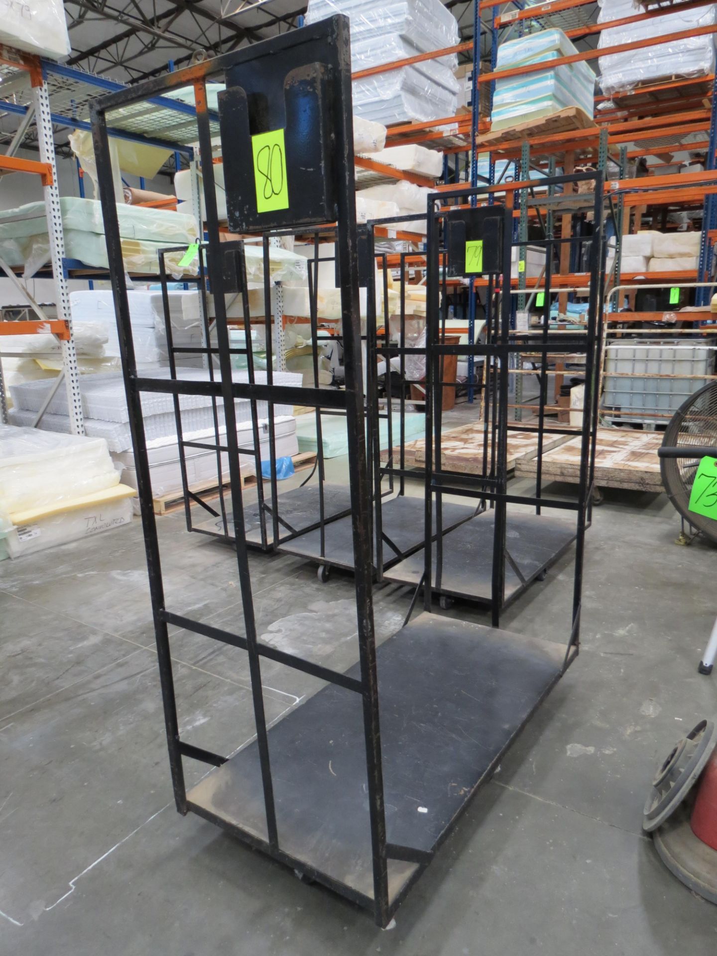 Black Flatbed Inventory Cart