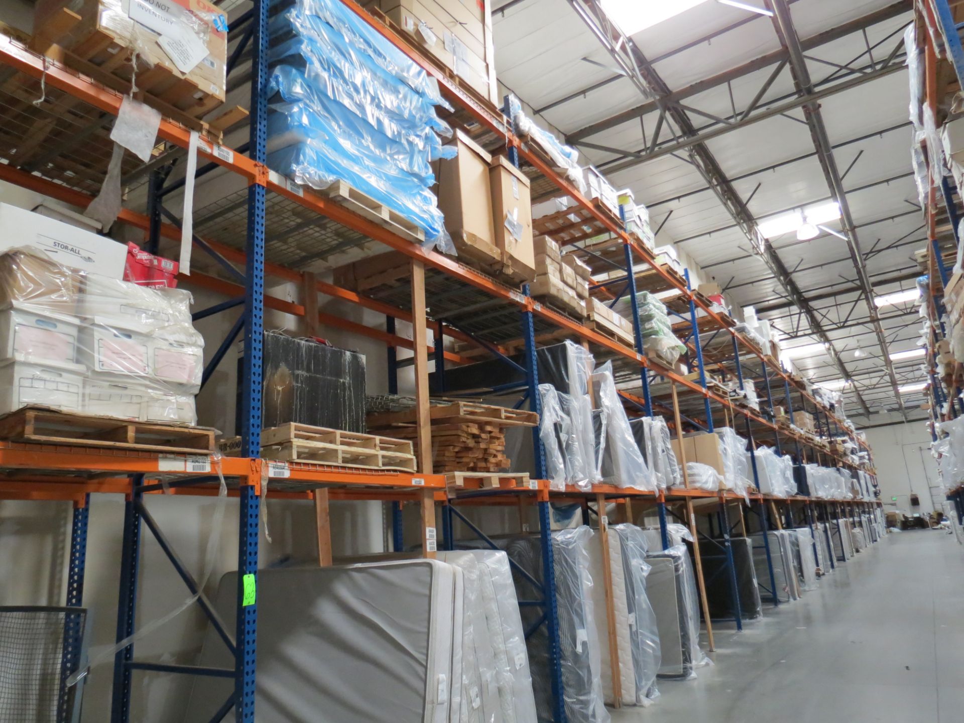 Sections of Pallet Racking Orange / Blue (Must be removed by 12/20/19)