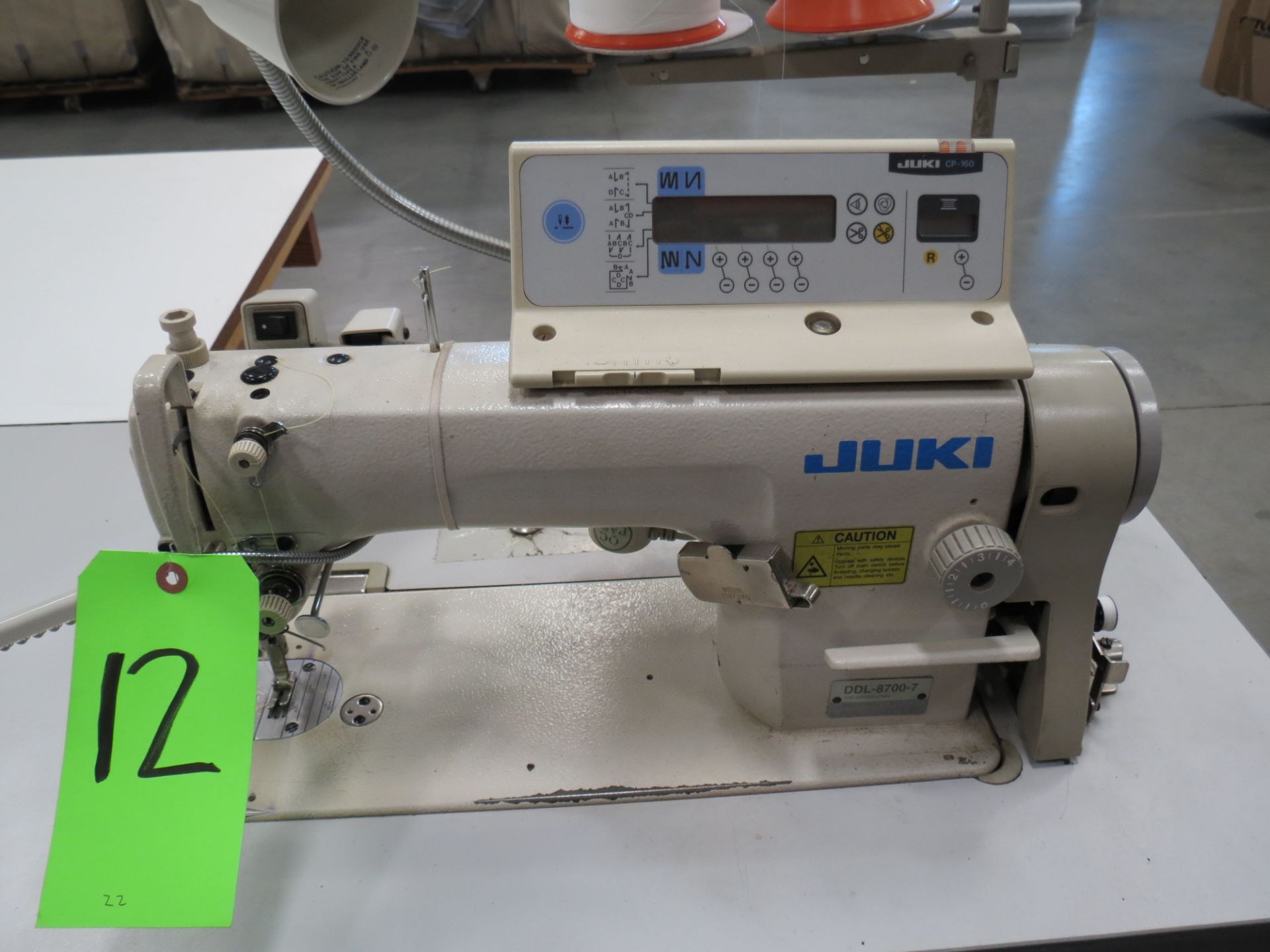 Juki DDL-8700-7Overlock Single Needle Sewing Machine, 110V, SN: 4DOZG12790 with Table - Image 3 of 3