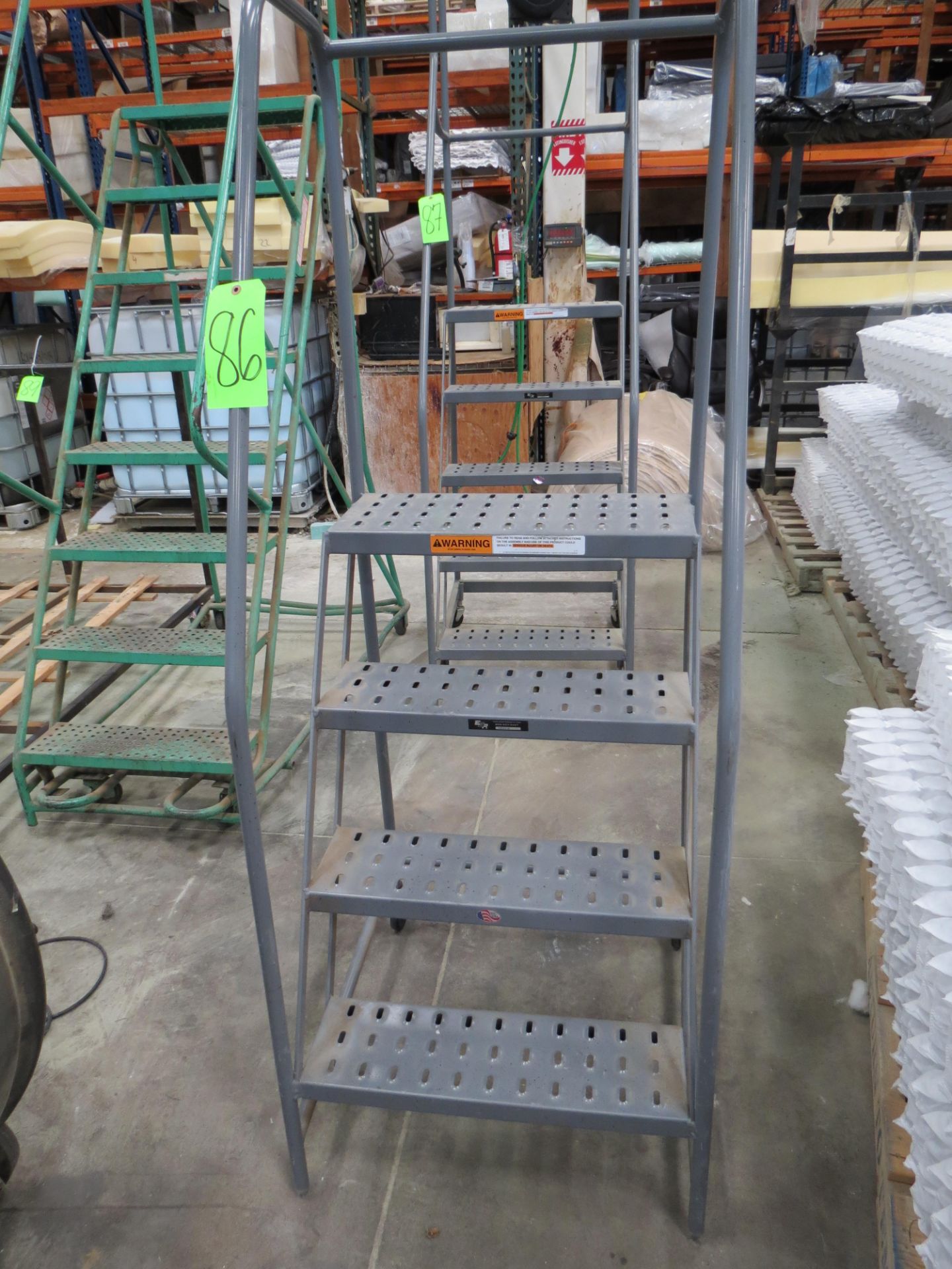 EGA Products 4-Step Mobile Warehouse Ladder