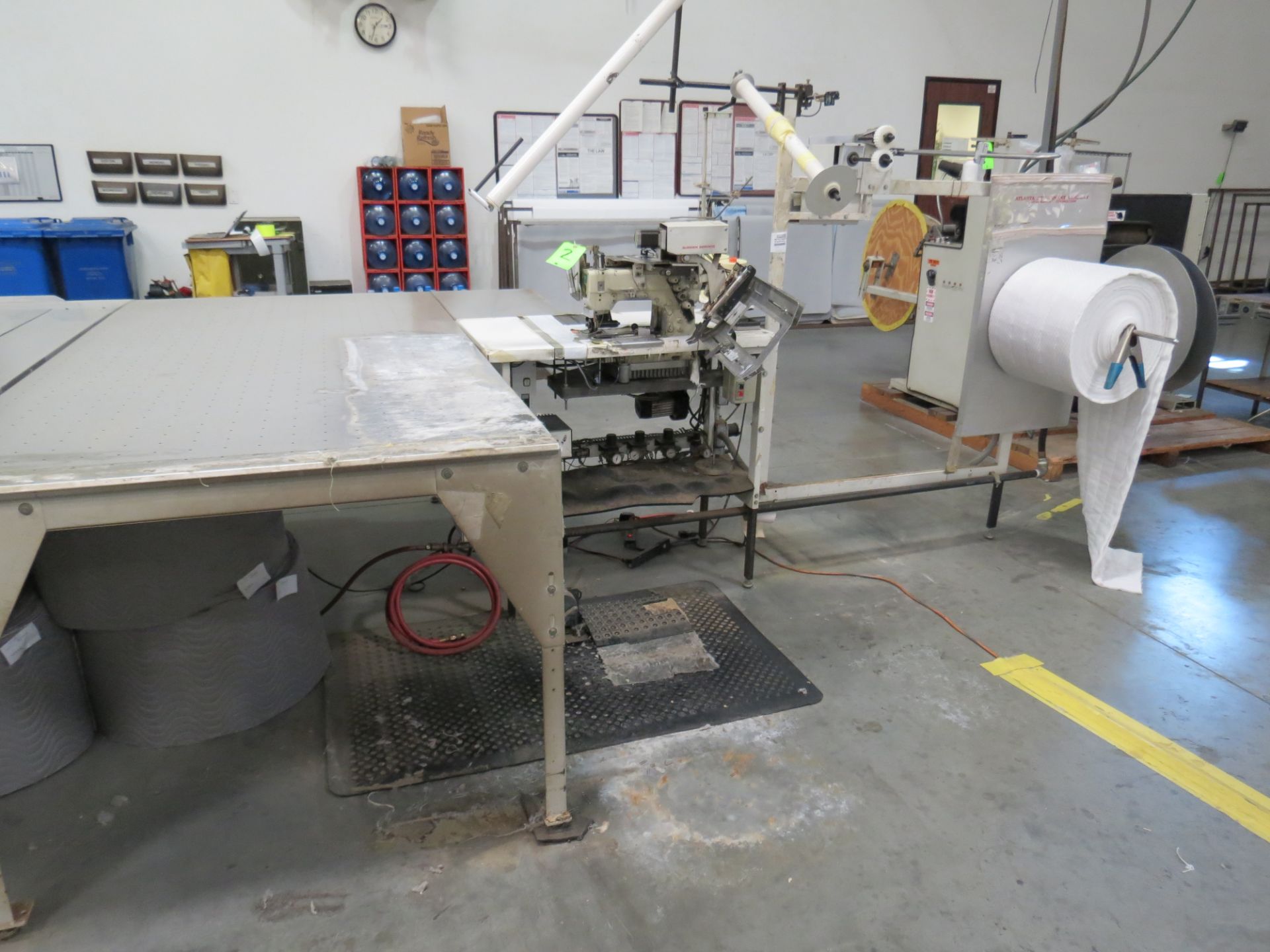 Atlanta Attachment Company VM1804P-NG-002 Ruffling Sewing Machine with Flotation Table 4' x 8' - Image 6 of 6