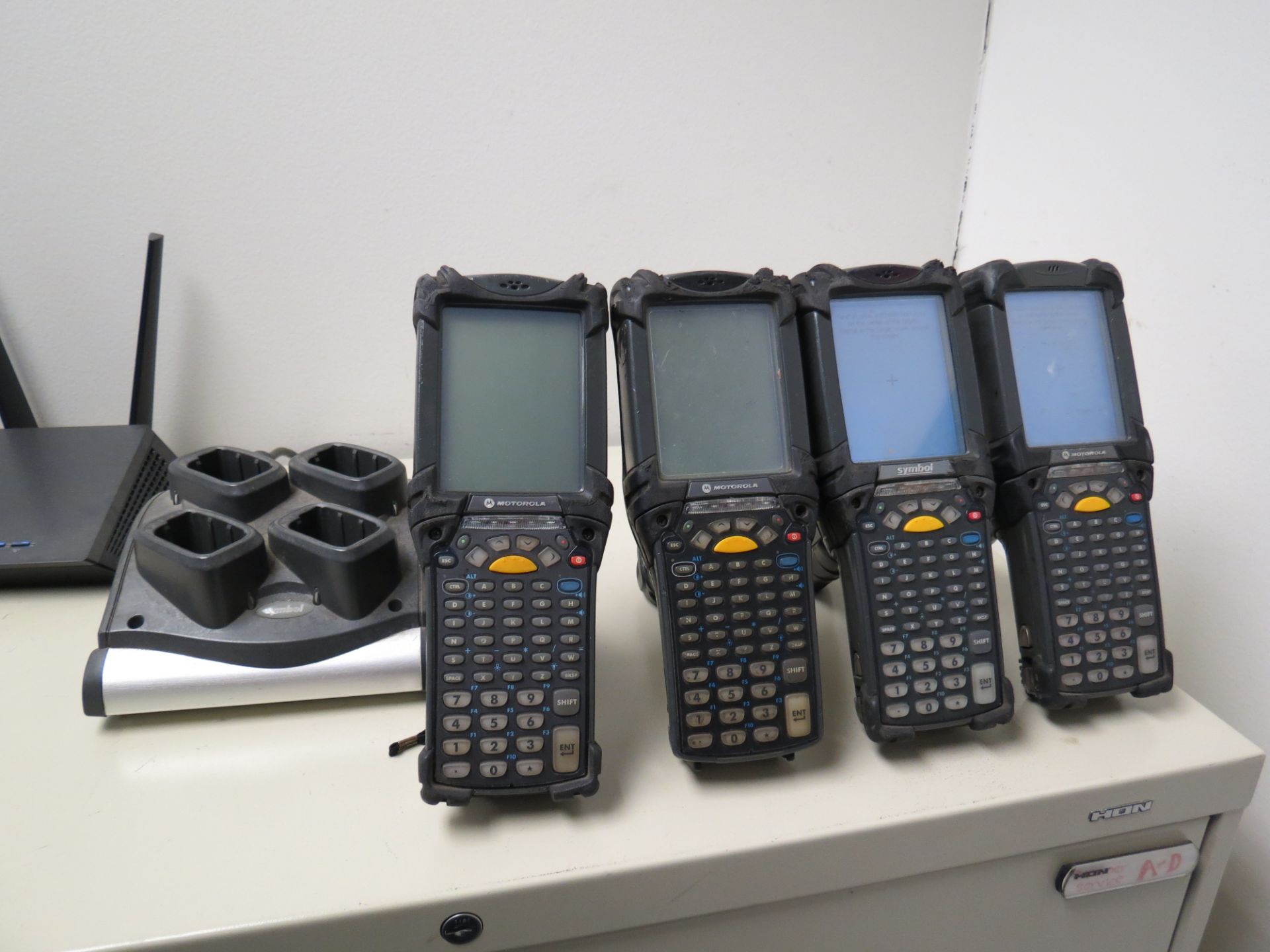 Lot 4-Symbol / Motorola MC9060 RF Barcode Scanners with Charger