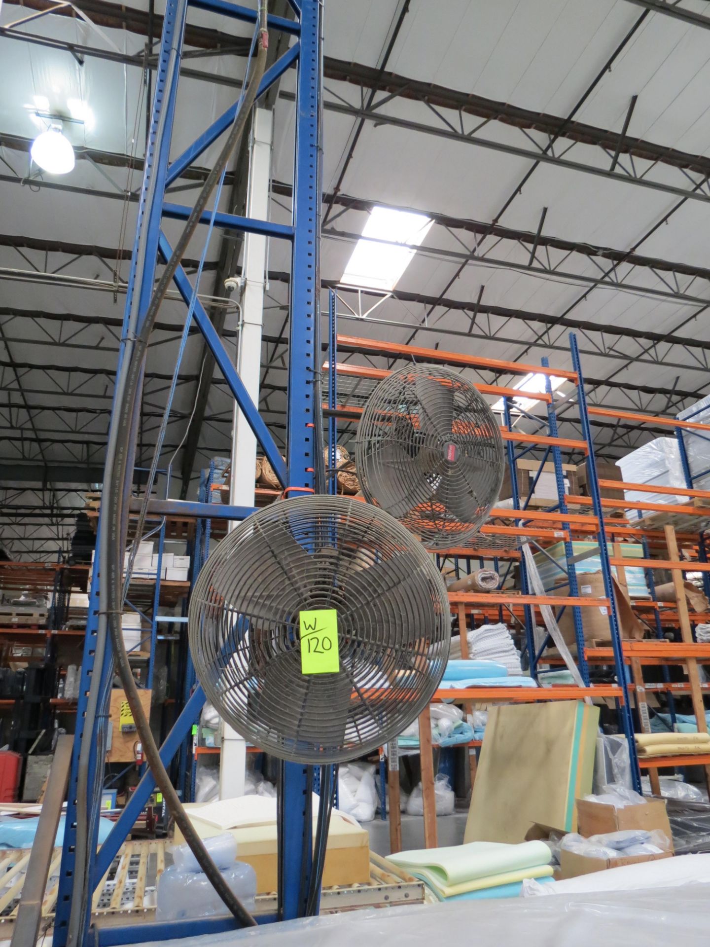 Lot 4-Assorted Wall Mounted Warehouse Fans - Image 2 of 2