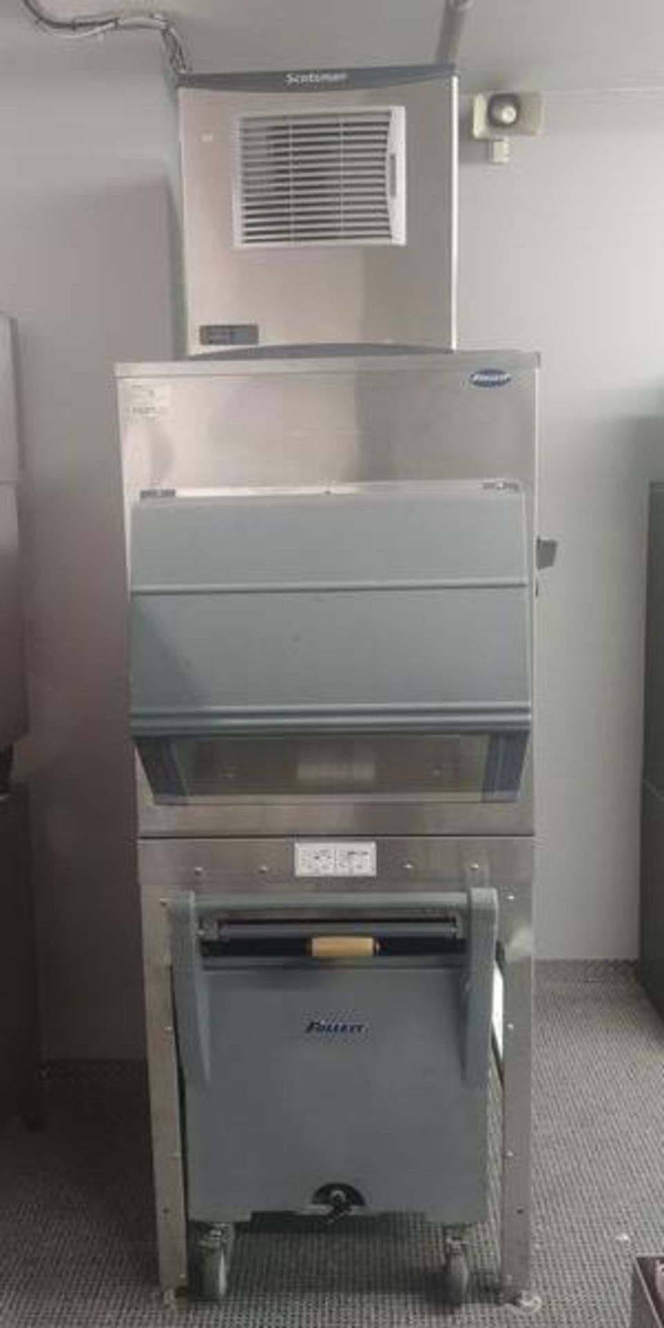 Scottsman Ice Machine Model F0822A-1E - Plus Follet Bin and Cart - Image 2 of 2