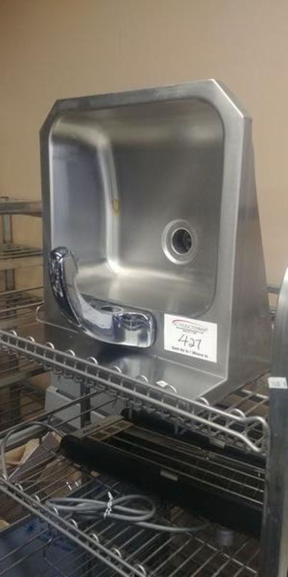 Hand Sink with Electronic Tap