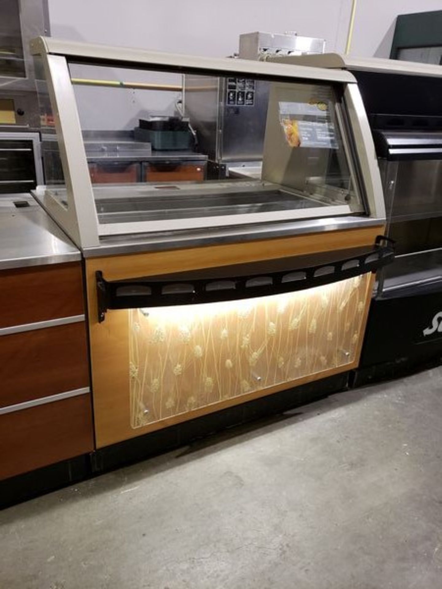 Duke 48" Refrigerated Prep Counter - Complete with Front and Top Lighting and Drop Down Sneeze Guard