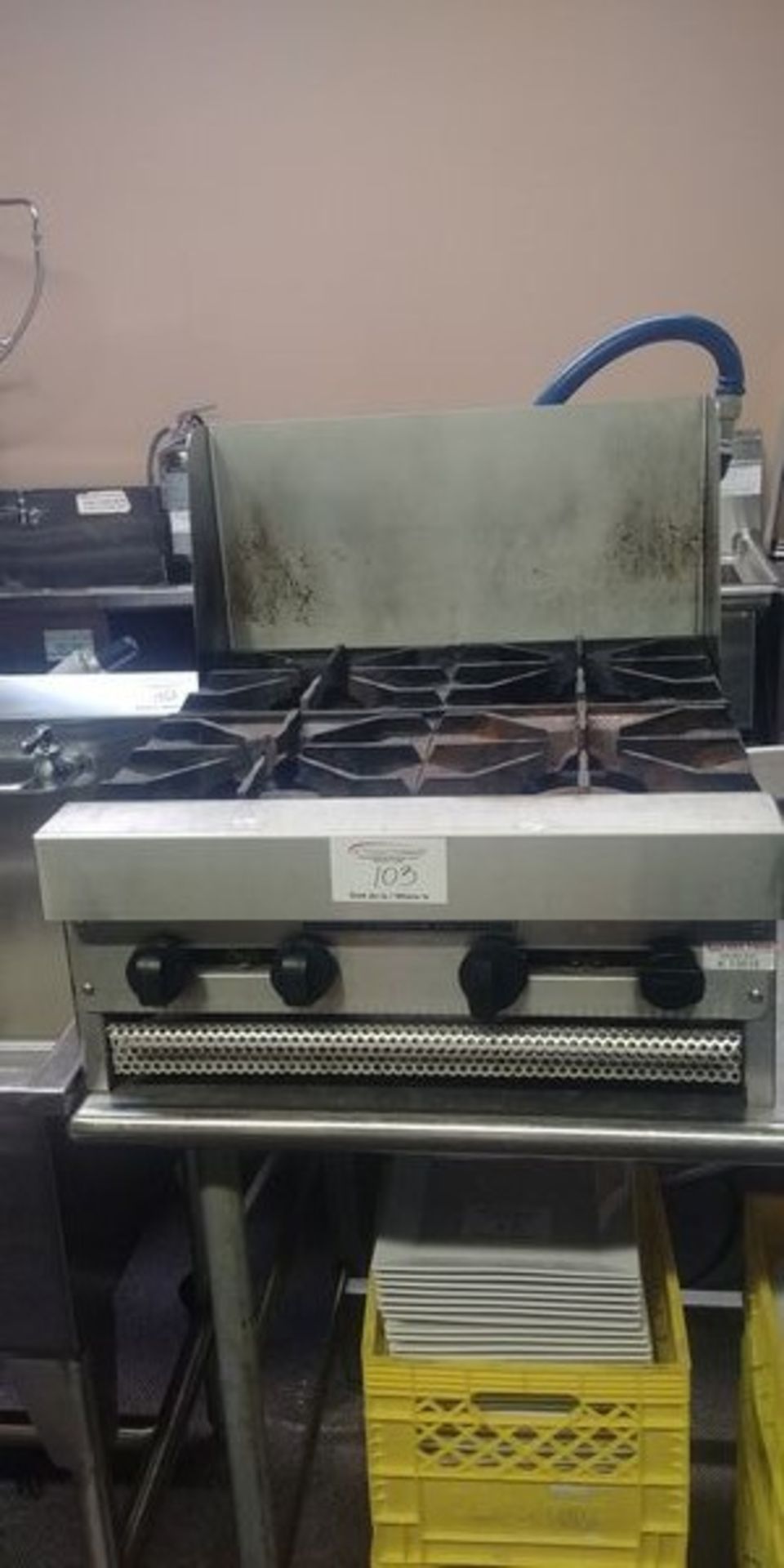 24" - 4 Burner Counter Top Gas Range