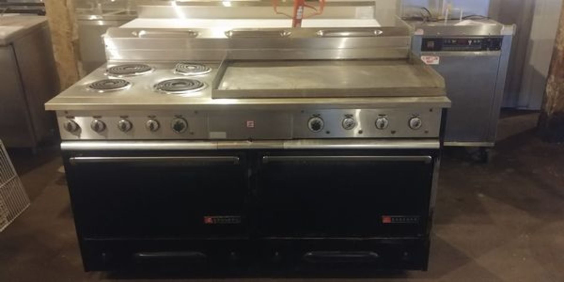 Garland 60" Electric Range, 4 Burners, 36" Griddle with 2 Ovens