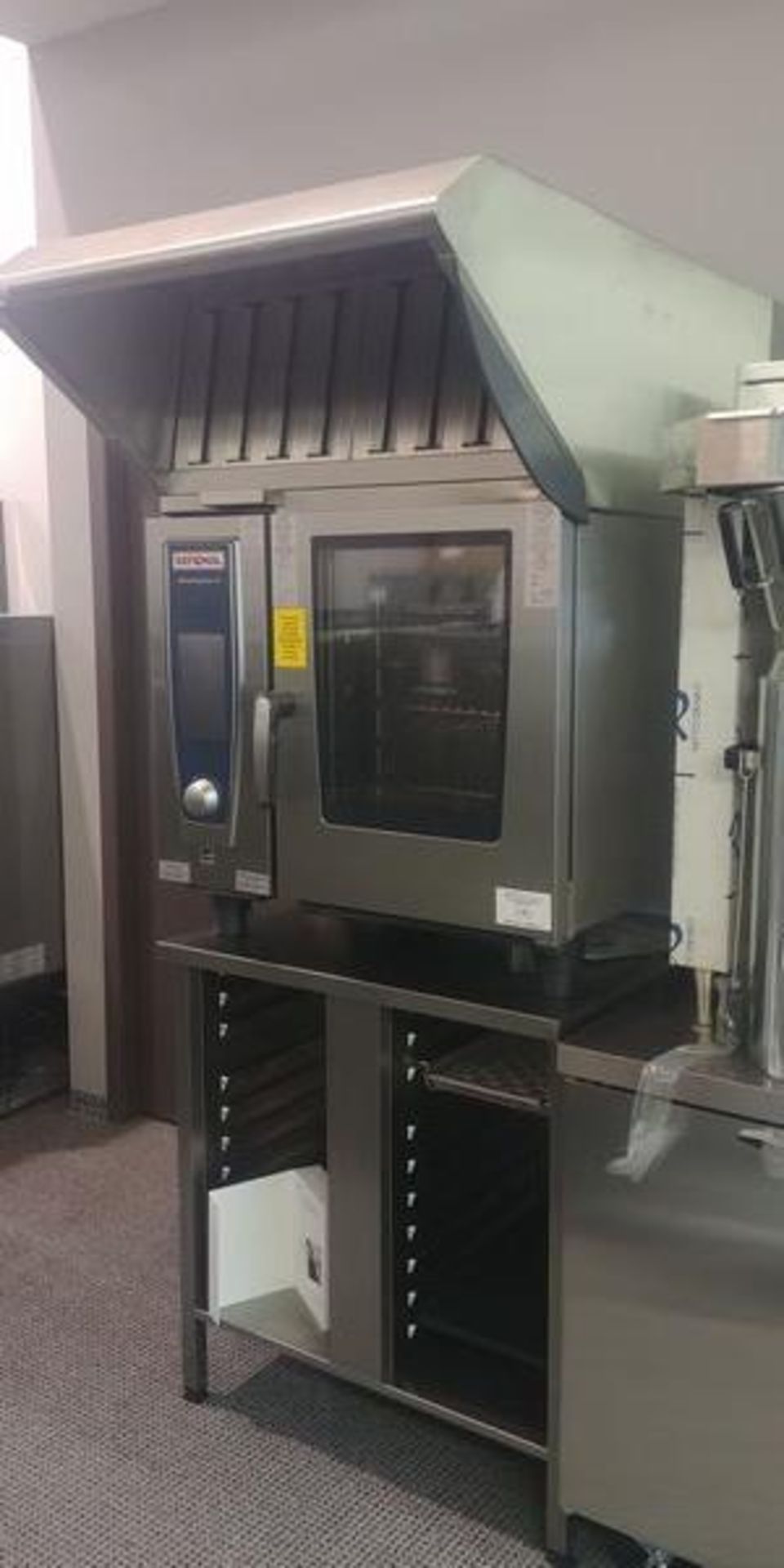 Rational Self Cooking Center Combi Oven Model SCCWE61- Complete with Stand, Ventless Hood & Manuals