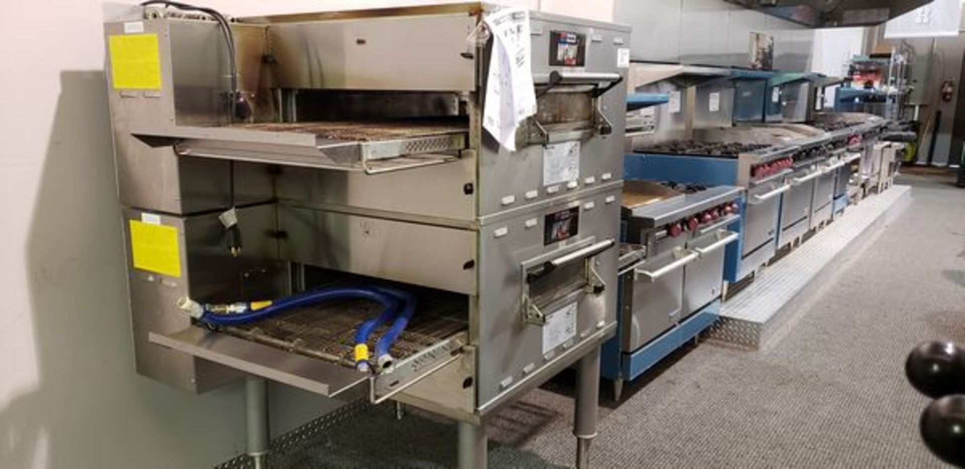 Double Stacked Middleby Marshall PS636-2-G Direct Gas Fired Conveyor Ovens - Used 1 Year - Image 5 of 5