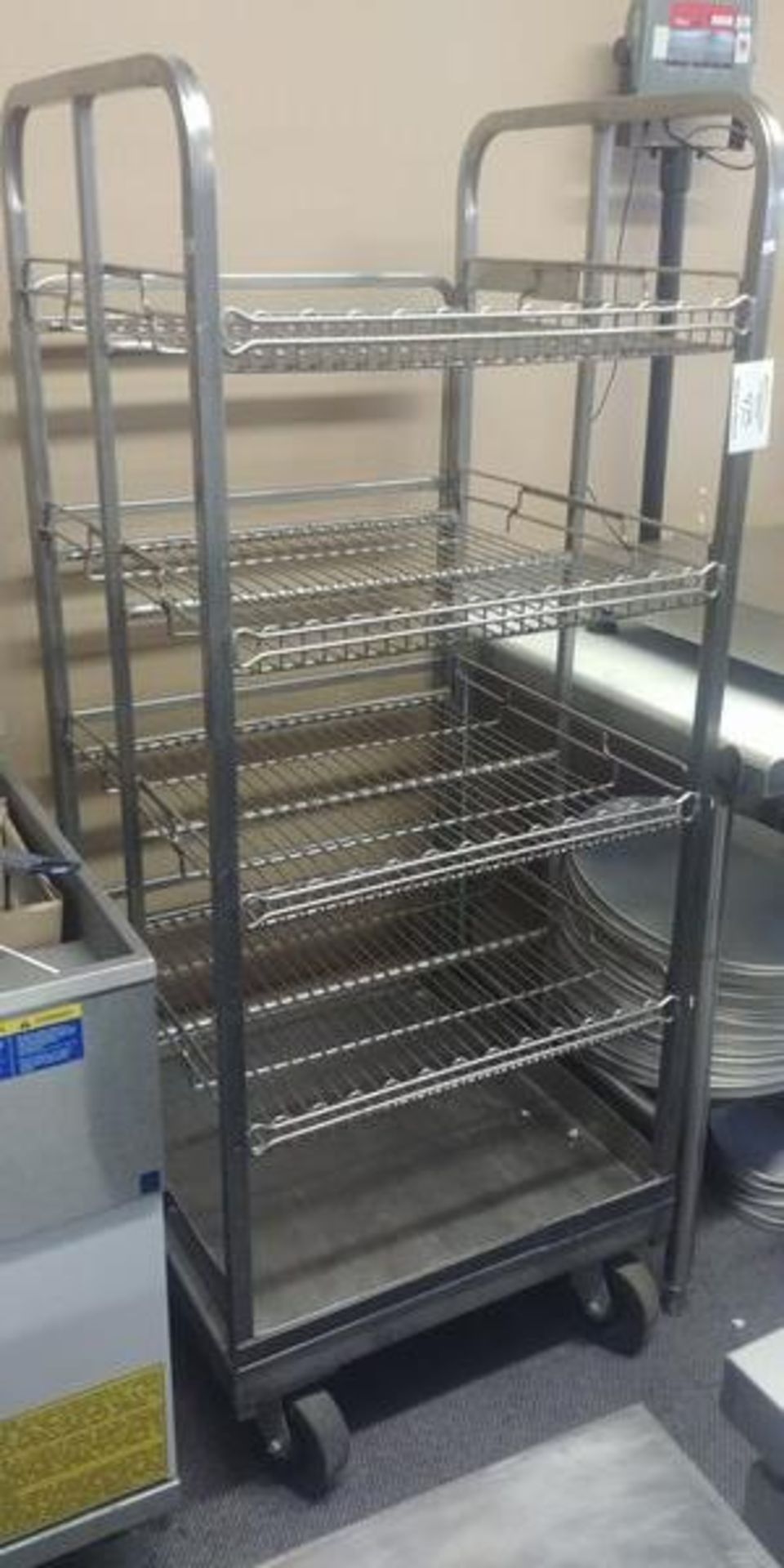 Heavy Duty 5 Tier Product Cart on Large Casters