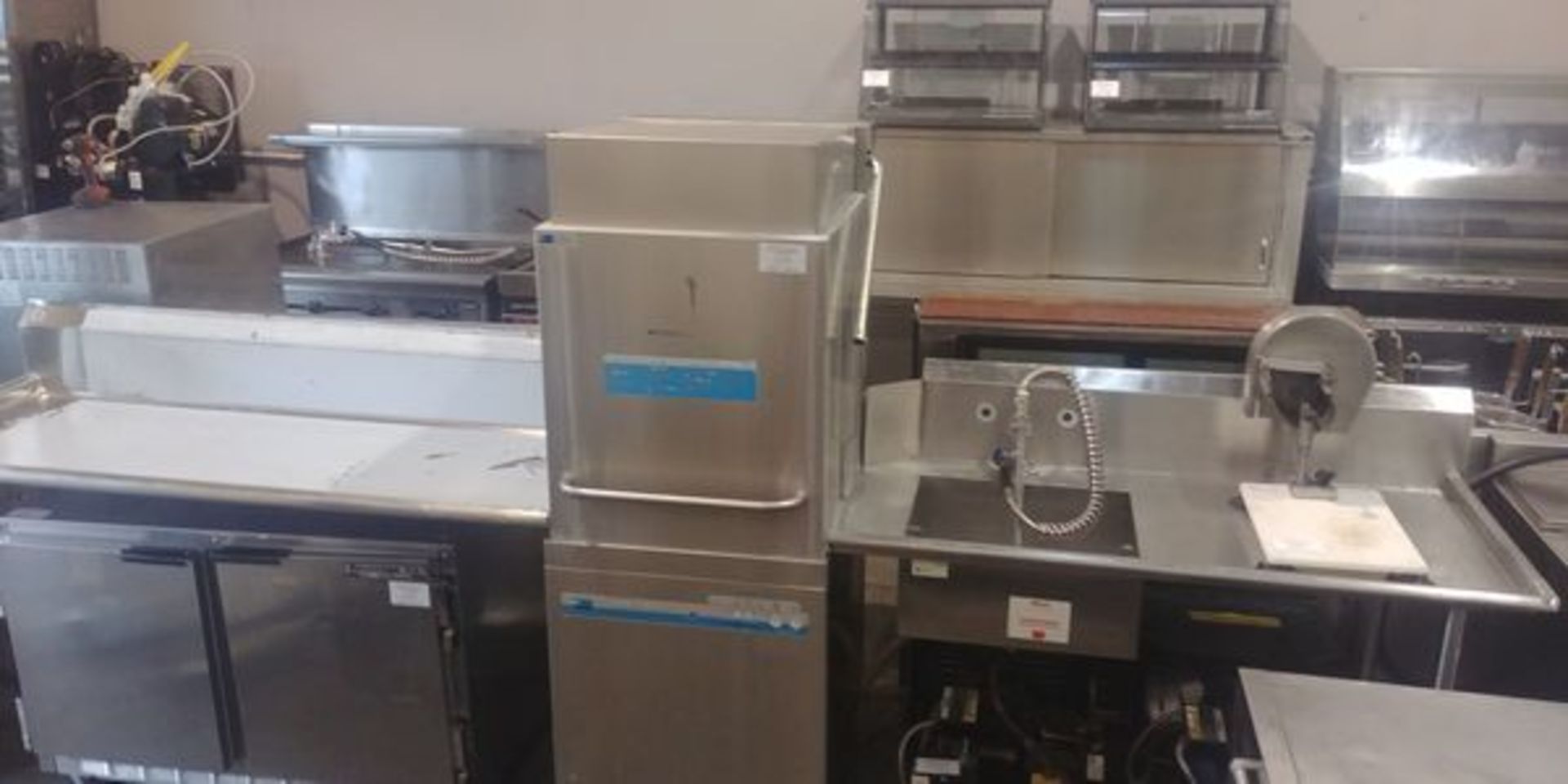 Meiko Model DP80.2T - Pass Thru Dishwasher Complete with Tabling and Wash Wand - Image 2 of 2