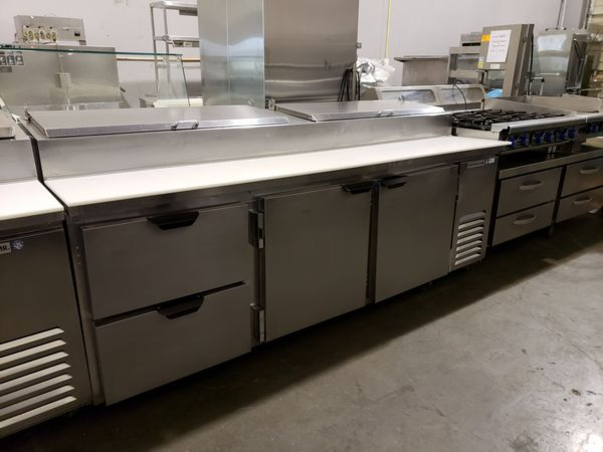 Beverage Air 97" Pizza Prep Table with Drawers