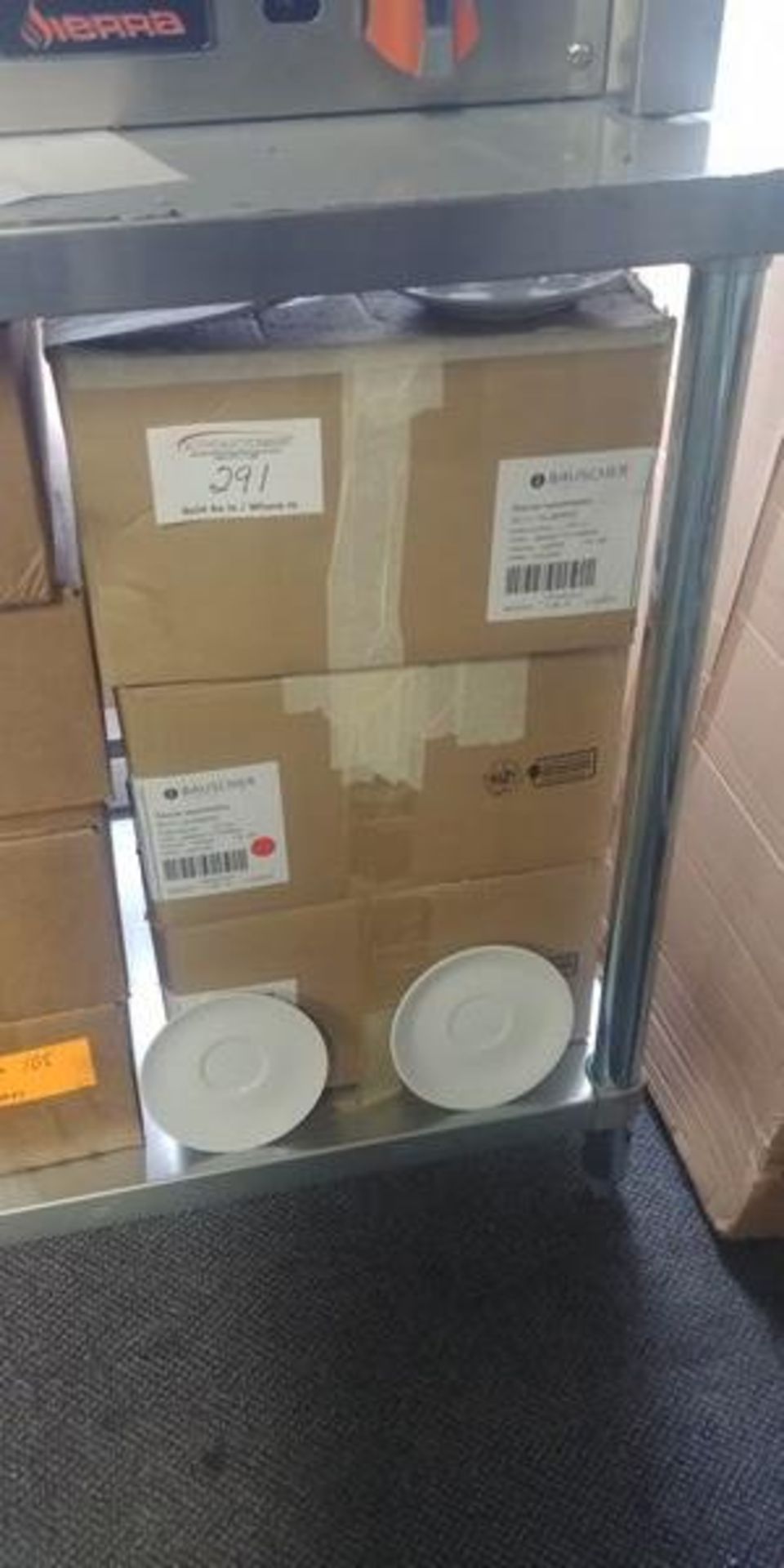 3 Boxes of Round Trattoria White Saucers