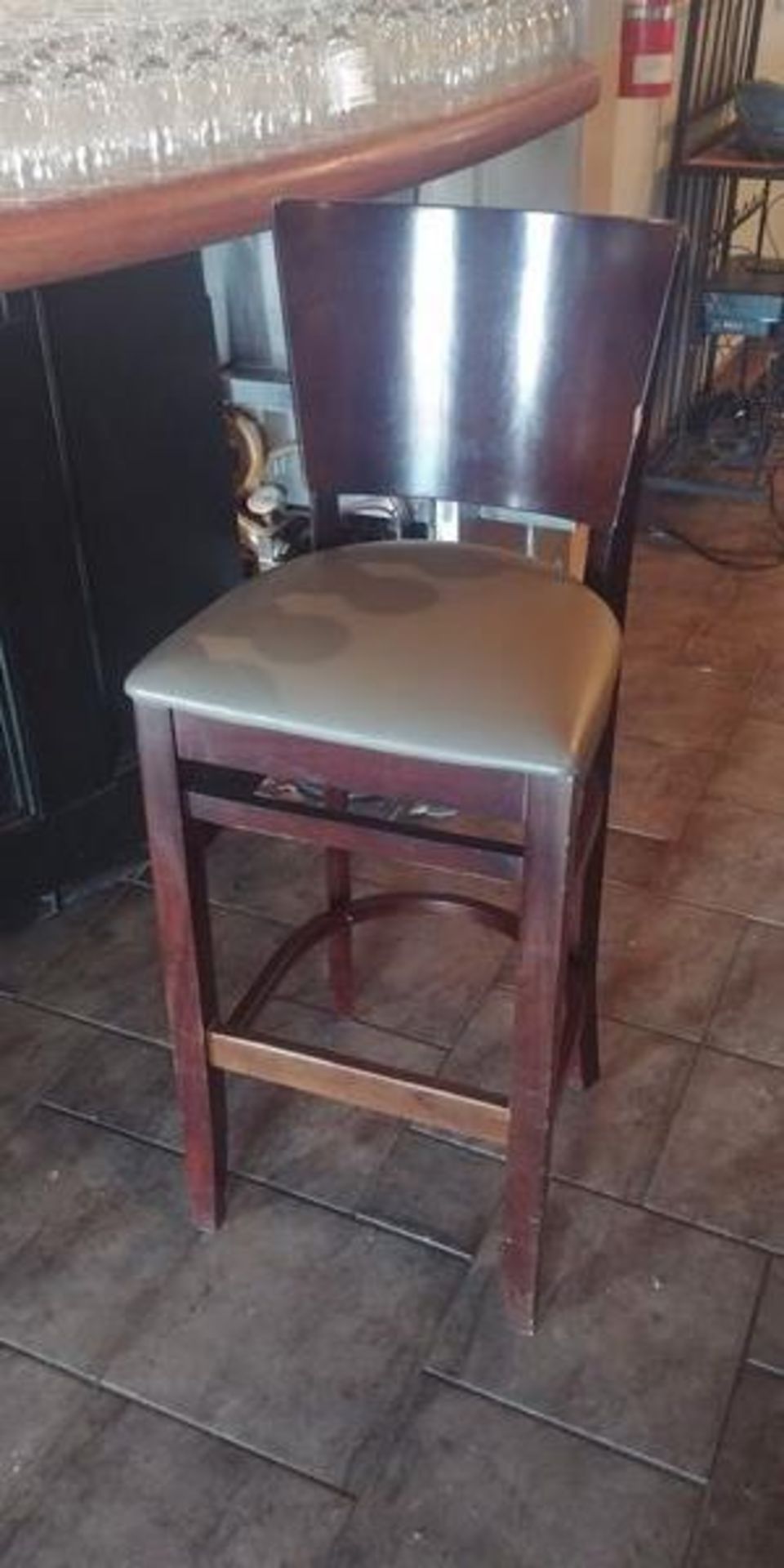 2 Padded Bentwood Bar Stools - Price Each times 2