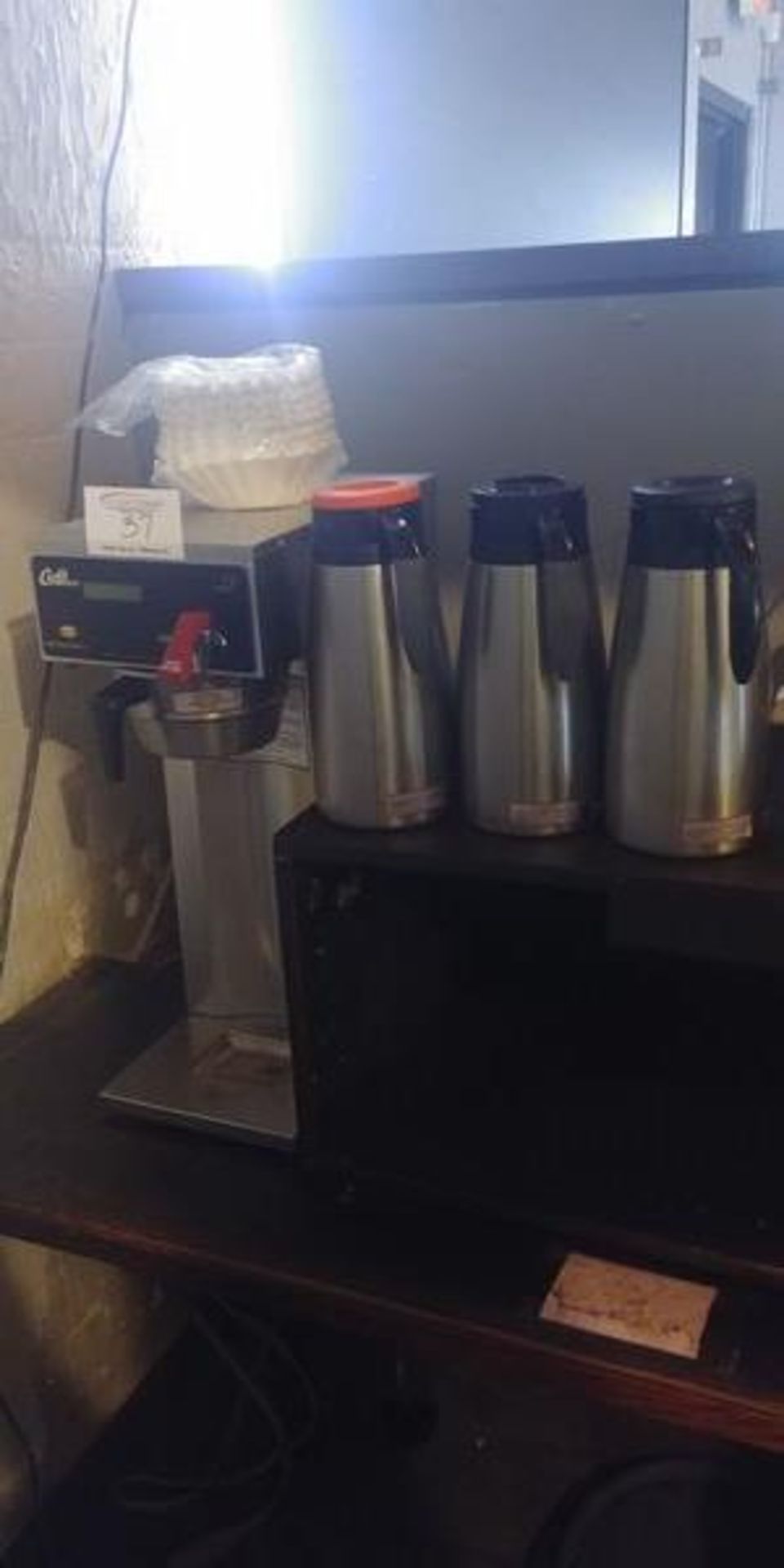 Curtis Coffee Brewer with 3 Thermoses