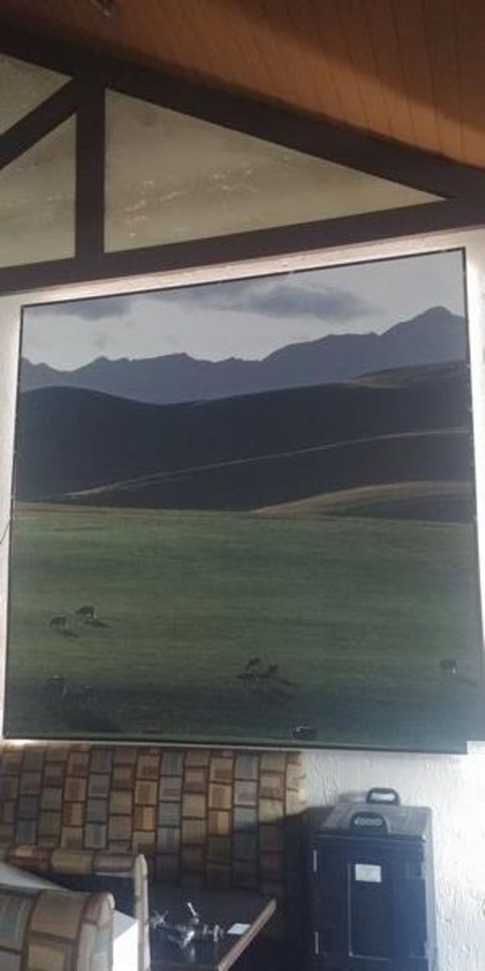 Approx. 7 ft x 7 ft Framed Range Picture