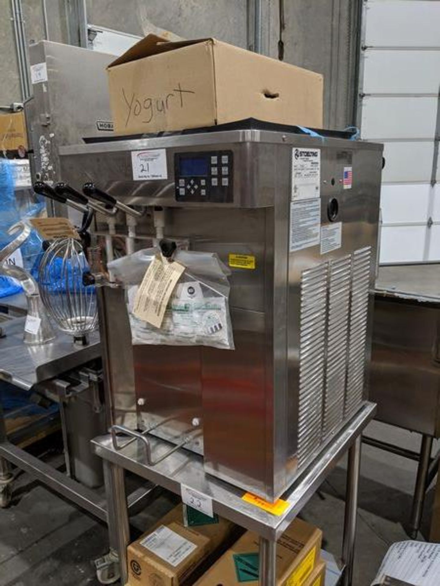 Unused Stoelting F131 Countertop Soft Serve Yogurt Machine, Single Phase, Air Cooled