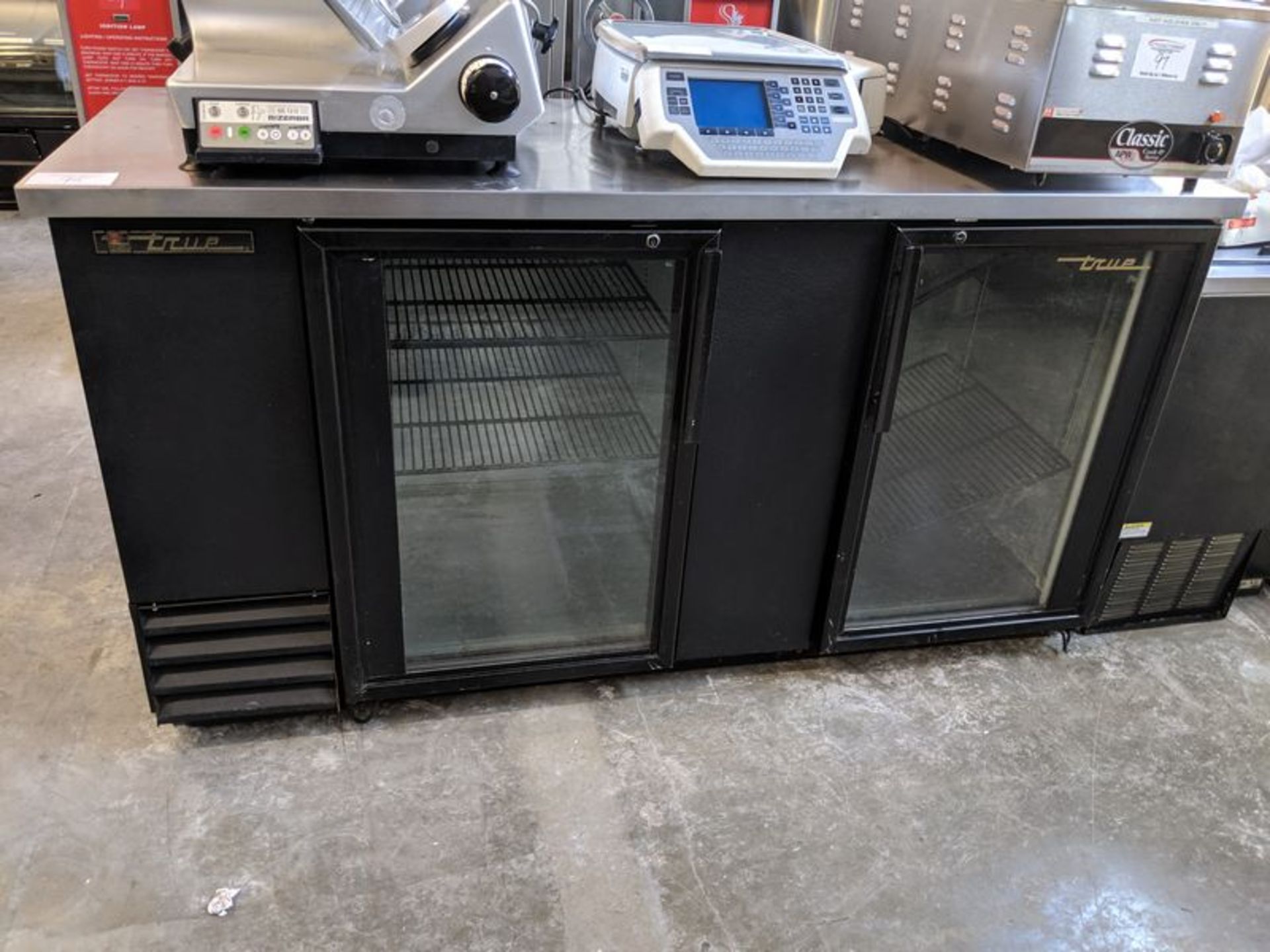 69" True 2 Door Refrigerated Back Bar