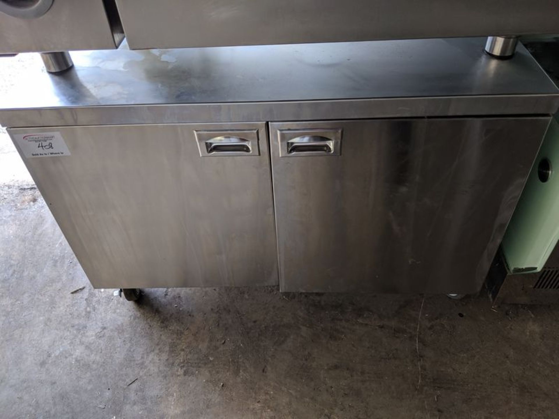 2 Door Custom Built Oven Stand with Tray Slides