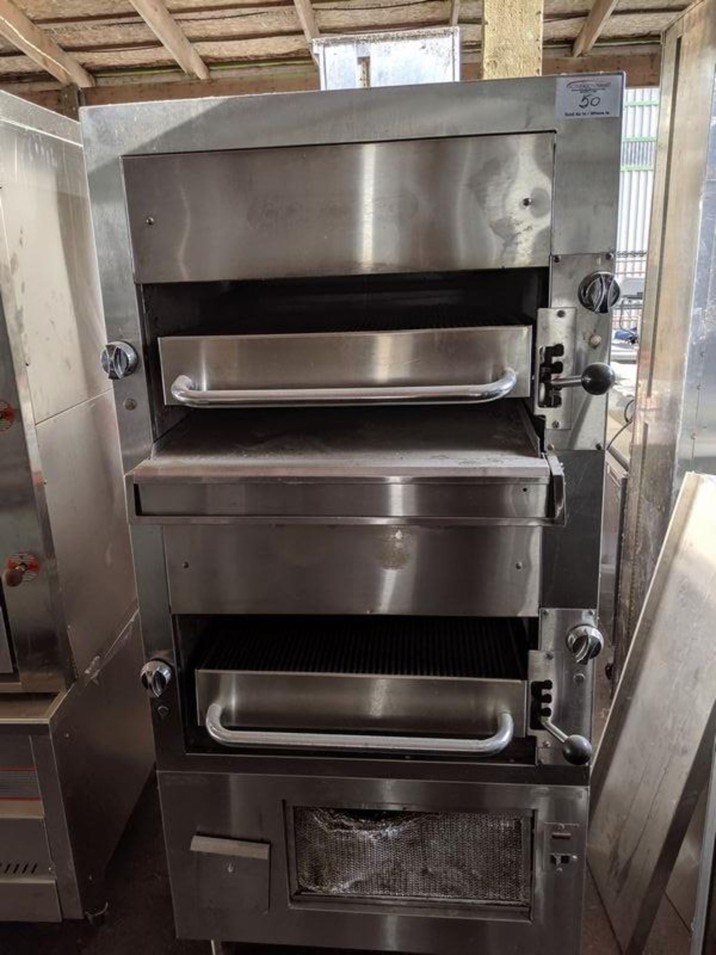 Double Deck Gas Steak Broiler Oven