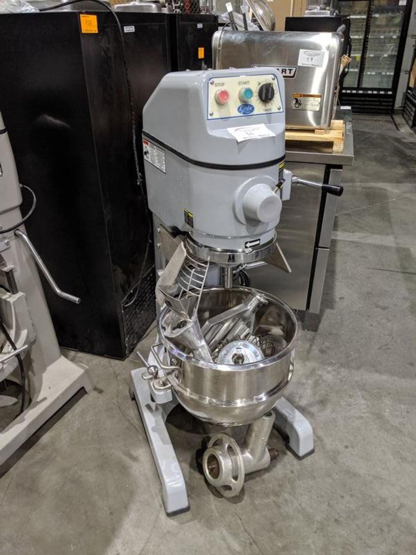 Globe Model SP30P Dough Mixer complete with 3 Attachments, Bowl Guard and Meat Grinder