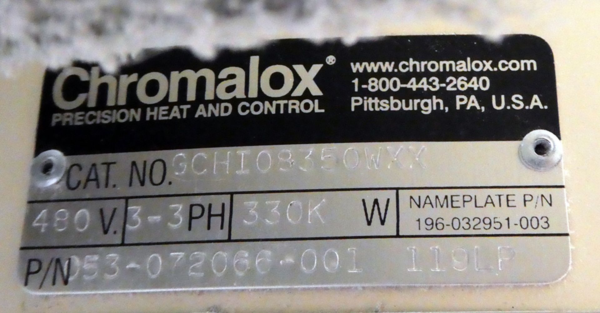 Chromalox 330 KW Electric Heater - Image 4 of 8