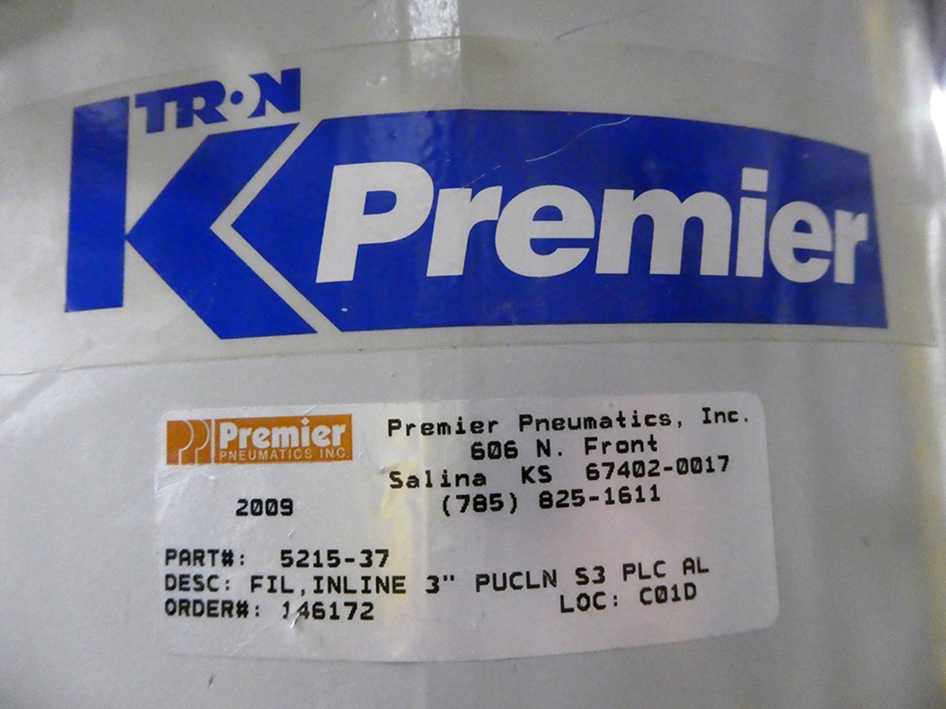 2009 K-Tron/Premier Pneumatics P/N 5215-37 Dust Collection Hopper - Image 2 of 2