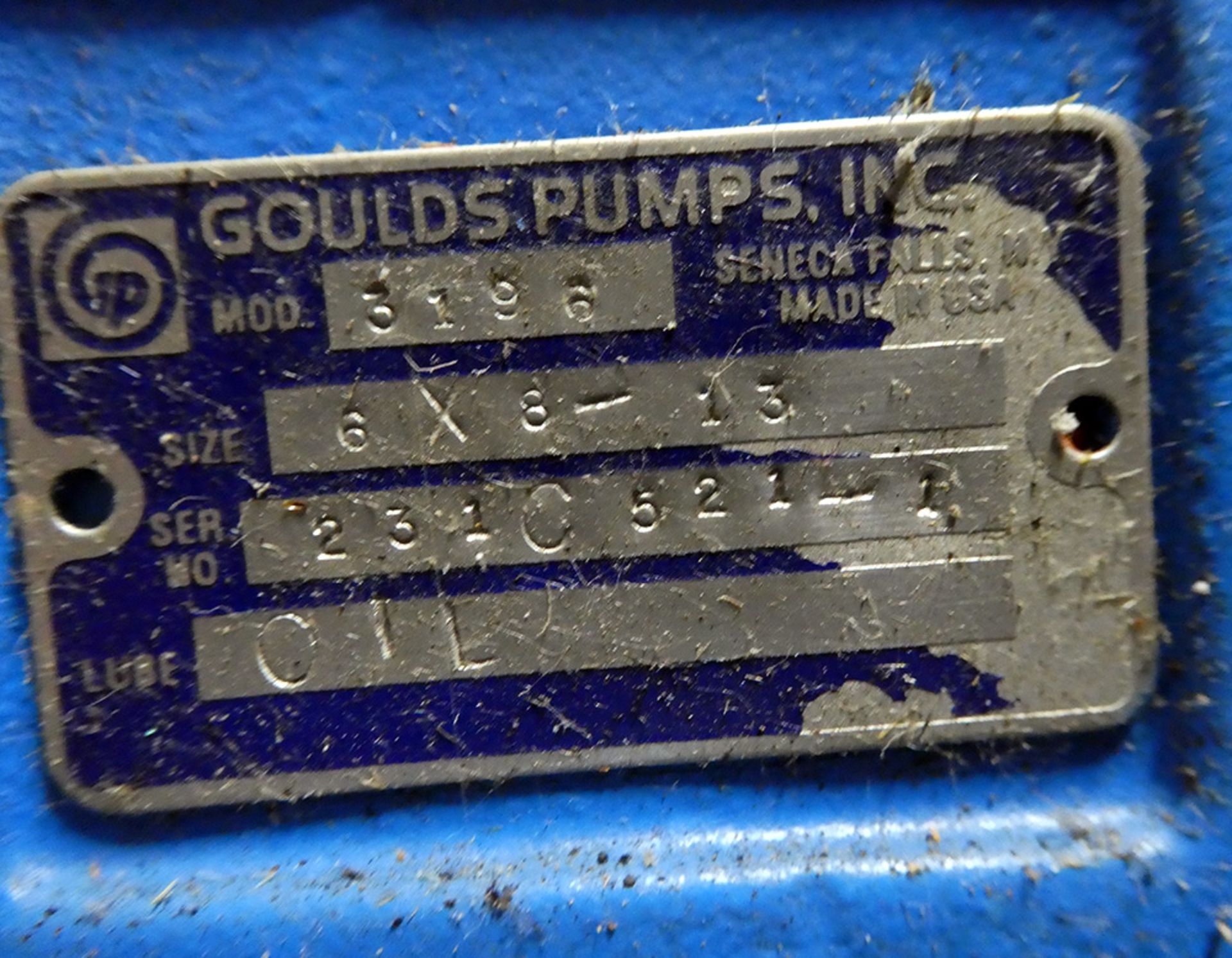 40 HP Goulds Pumps Model 3196 XLT-X Centrifugal Pump - 6 x 8 - 13 - Image 4 of 4